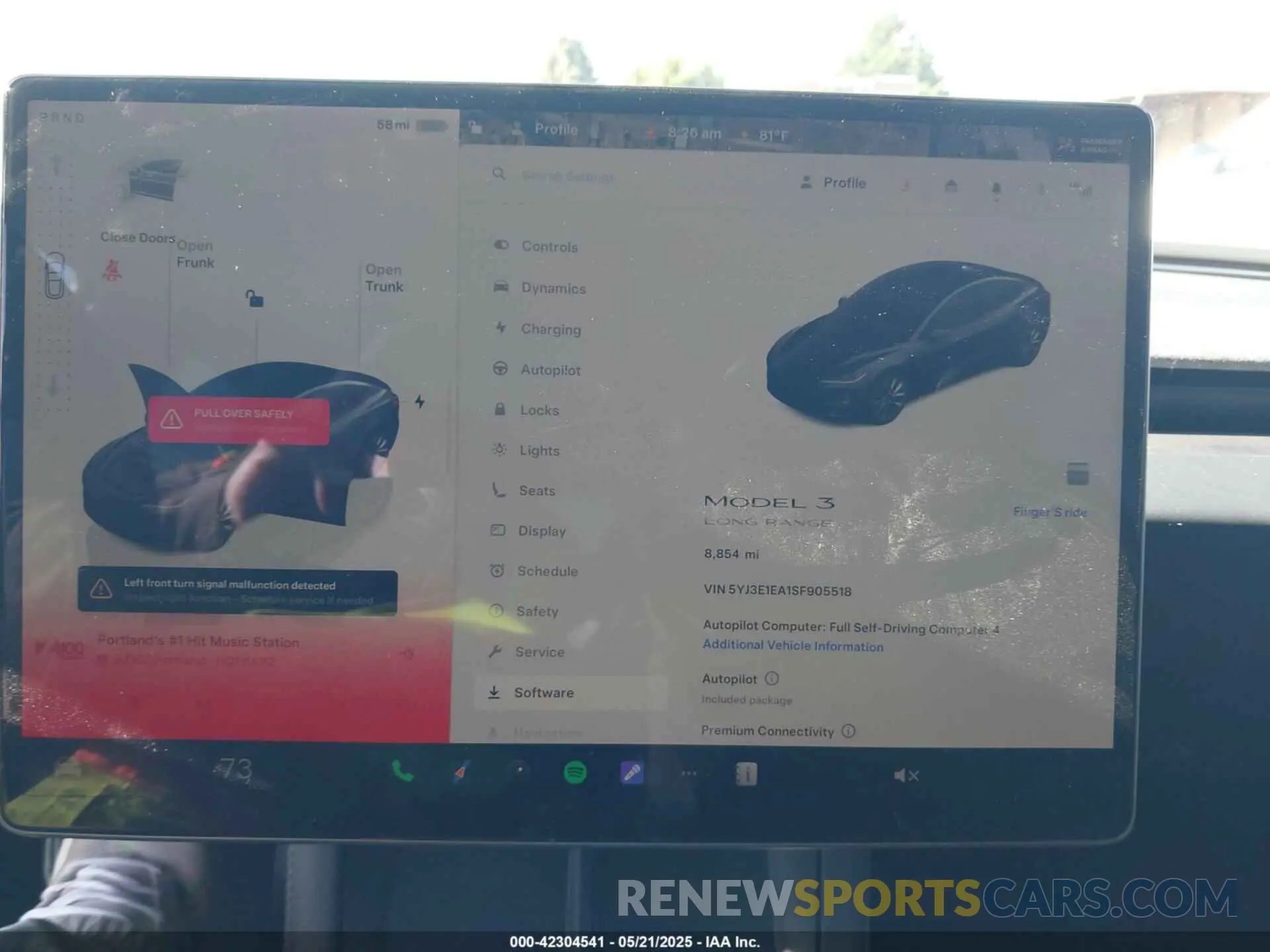 19 fotografías del automóvil dañado 5YJ3E1EA1SF905518 TESLA MODEL 3 2025