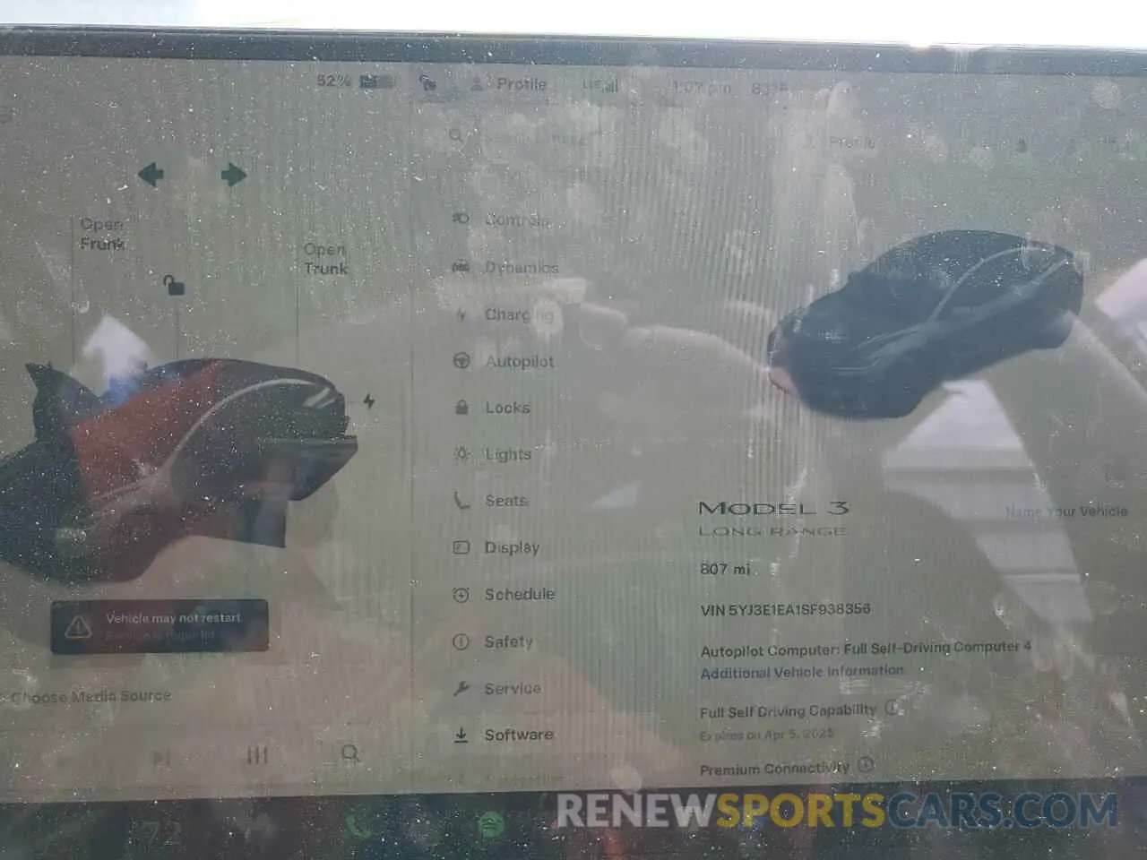 9 fotografías del automóvil dañado 5YJ3E1EA1SF938356 TESLA MODEL 3 2025