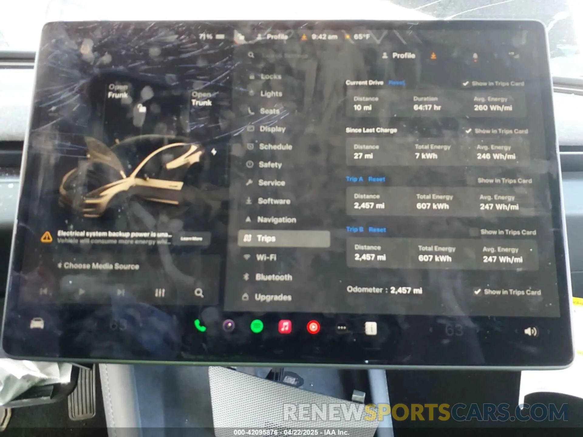 7 fotografías del automóvil dañado 5YJ3E1EA1SF974354 TESLA MODEL 3 2025