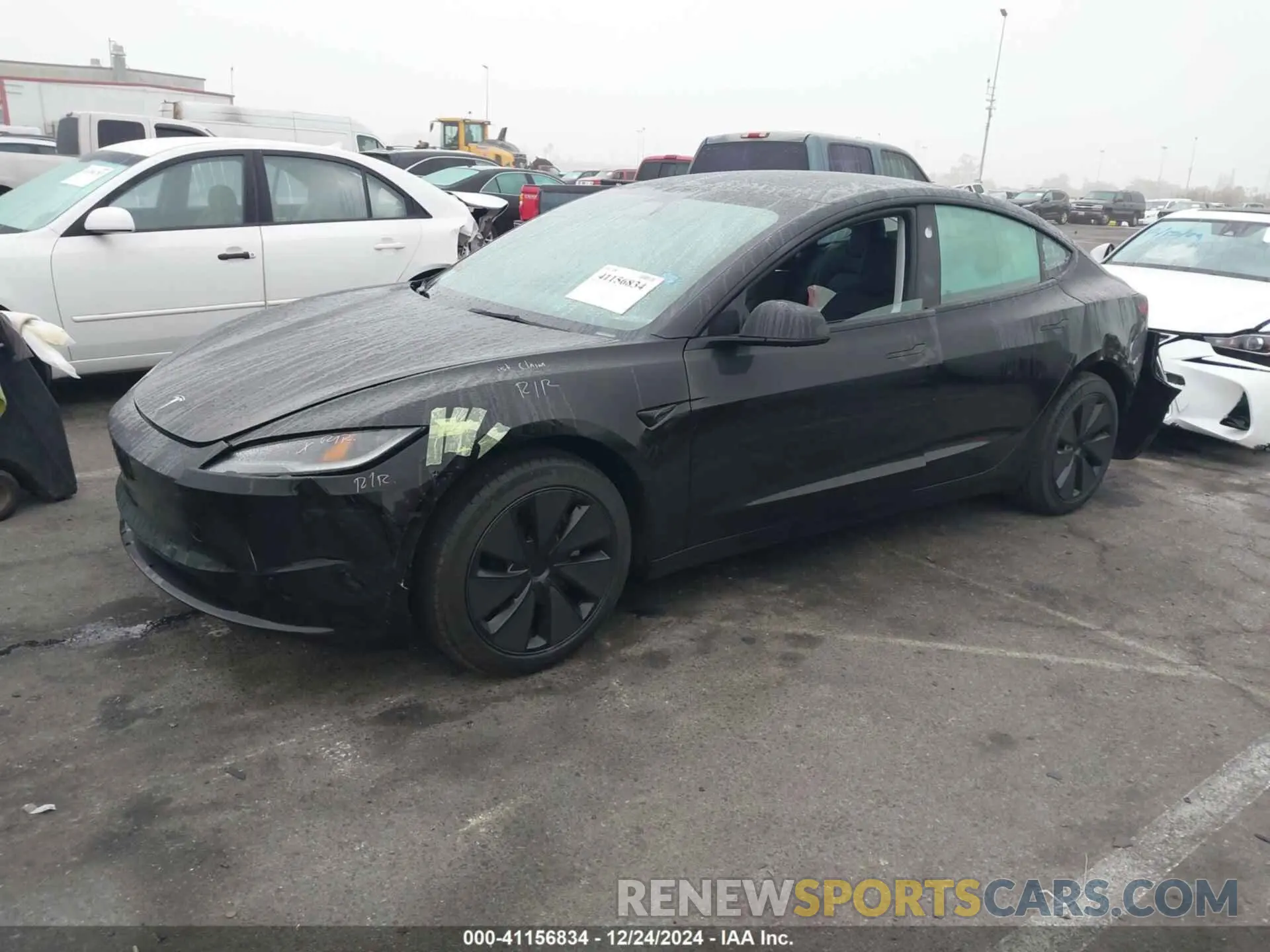 2 fotografías del automóvil dañado 5YJ3E1EA2SF879821 TESLA MODEL 3 2025
