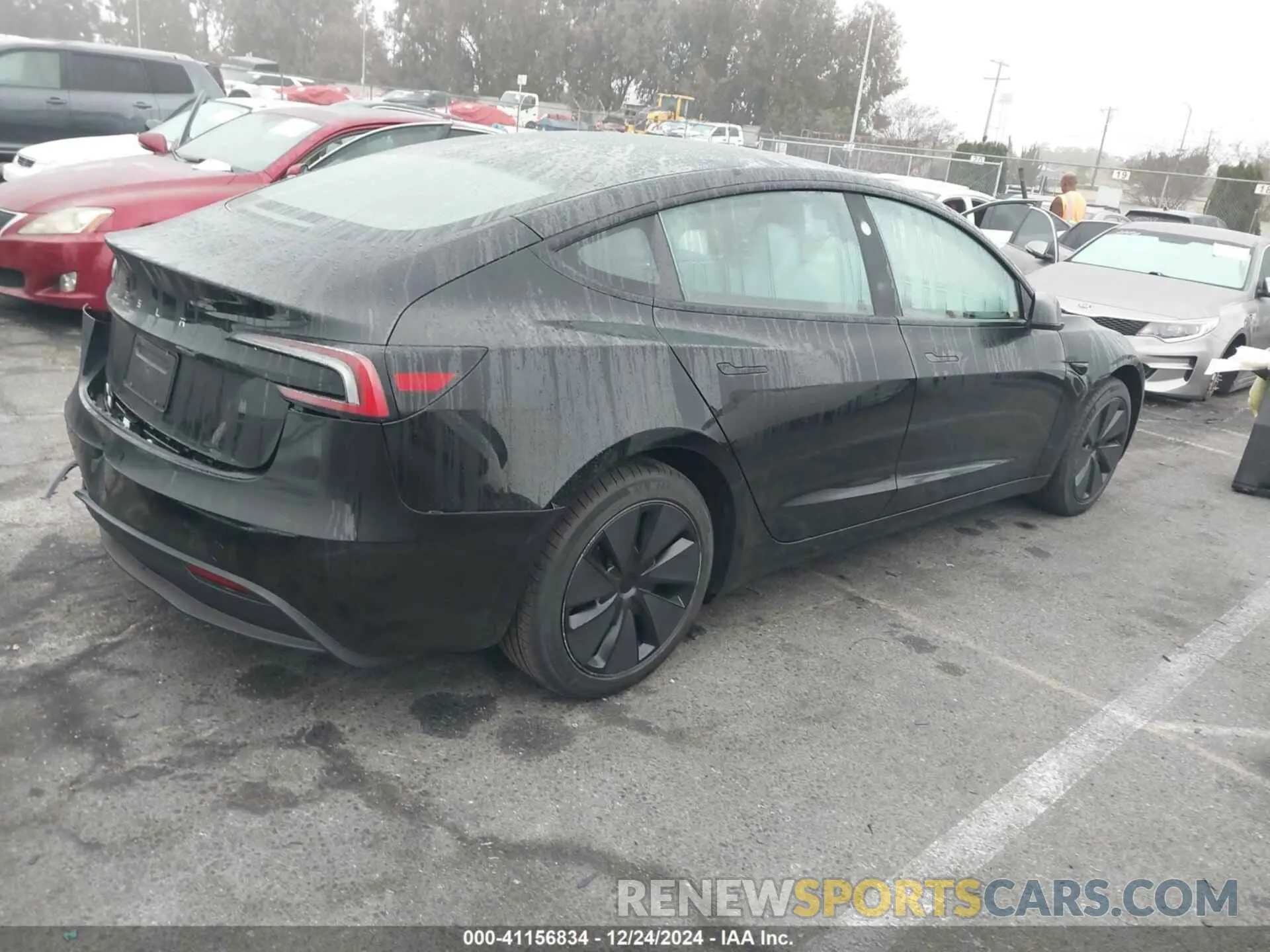 4 fotografías del automóvil dañado 5YJ3E1EA2SF879821 TESLA MODEL 3 2025