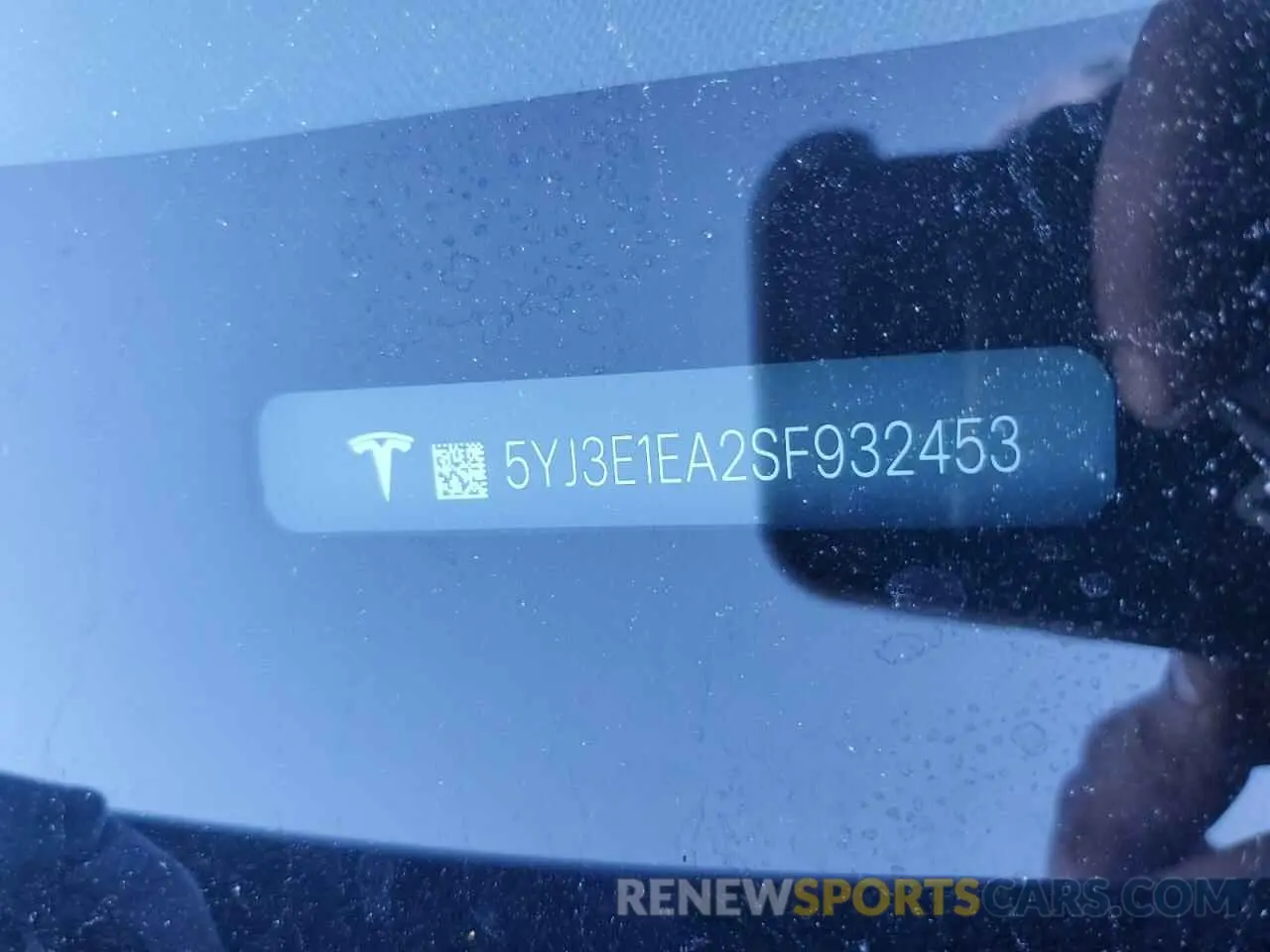 12 fotografías del automóvil dañado 5YJ3E1EA2SF932453 TESLA MODEL 3 2025