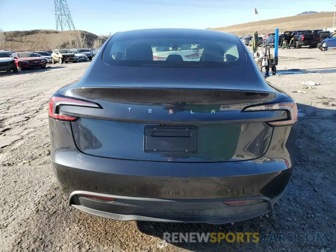 6 fotografías del automóvil dañado 5YJ3E1EA2SF932453 TESLA MODEL 3 2025