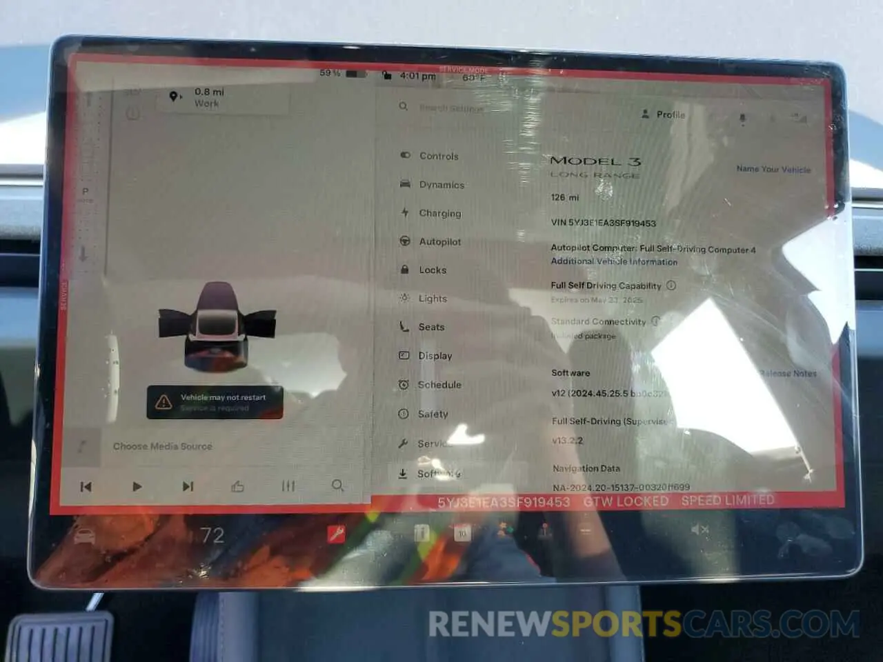 9 fotografías del automóvil dañado 5YJ3E1EA3SF919453 TESLA MODEL 3 2025