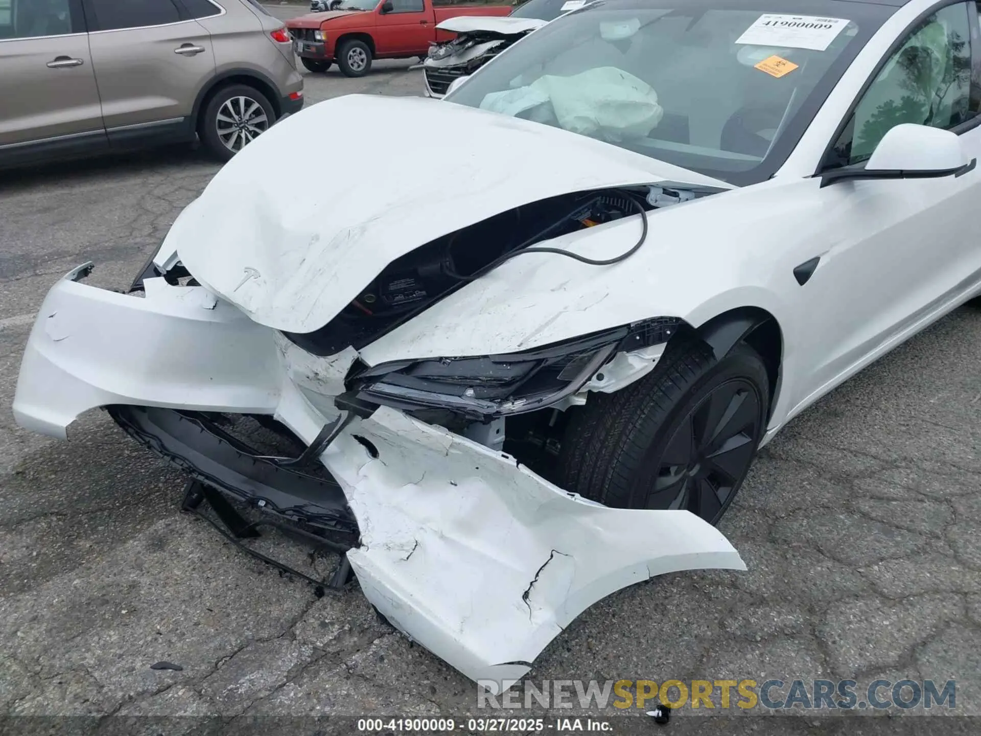 6 fotografías del automóvil dañado 5YJ3E1EA4SF966099 TESLA MODEL 3 2025