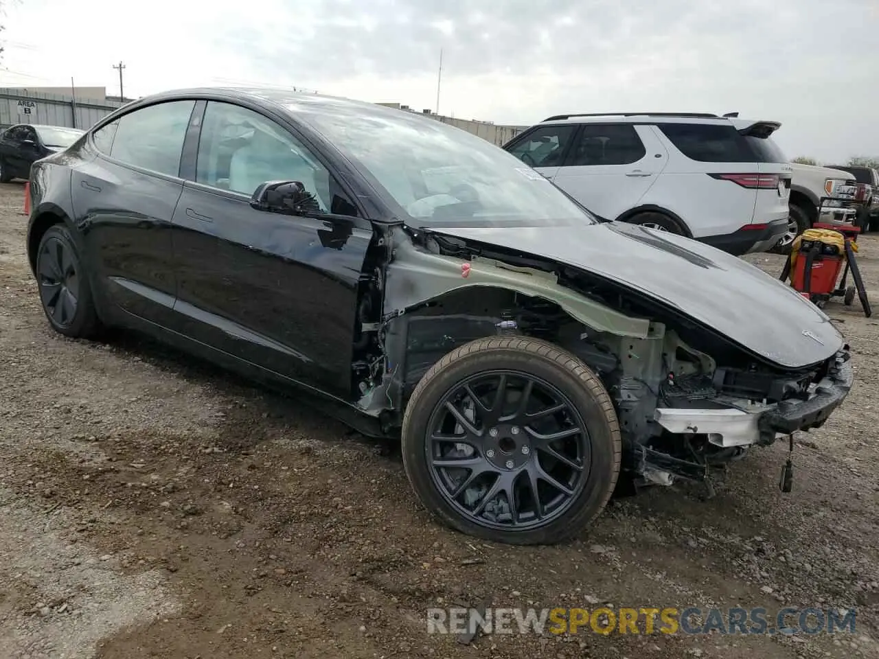 4 fotografías del automóvil dañado 5YJ3E1EA5SF909555 TESLA MODEL 3 2025