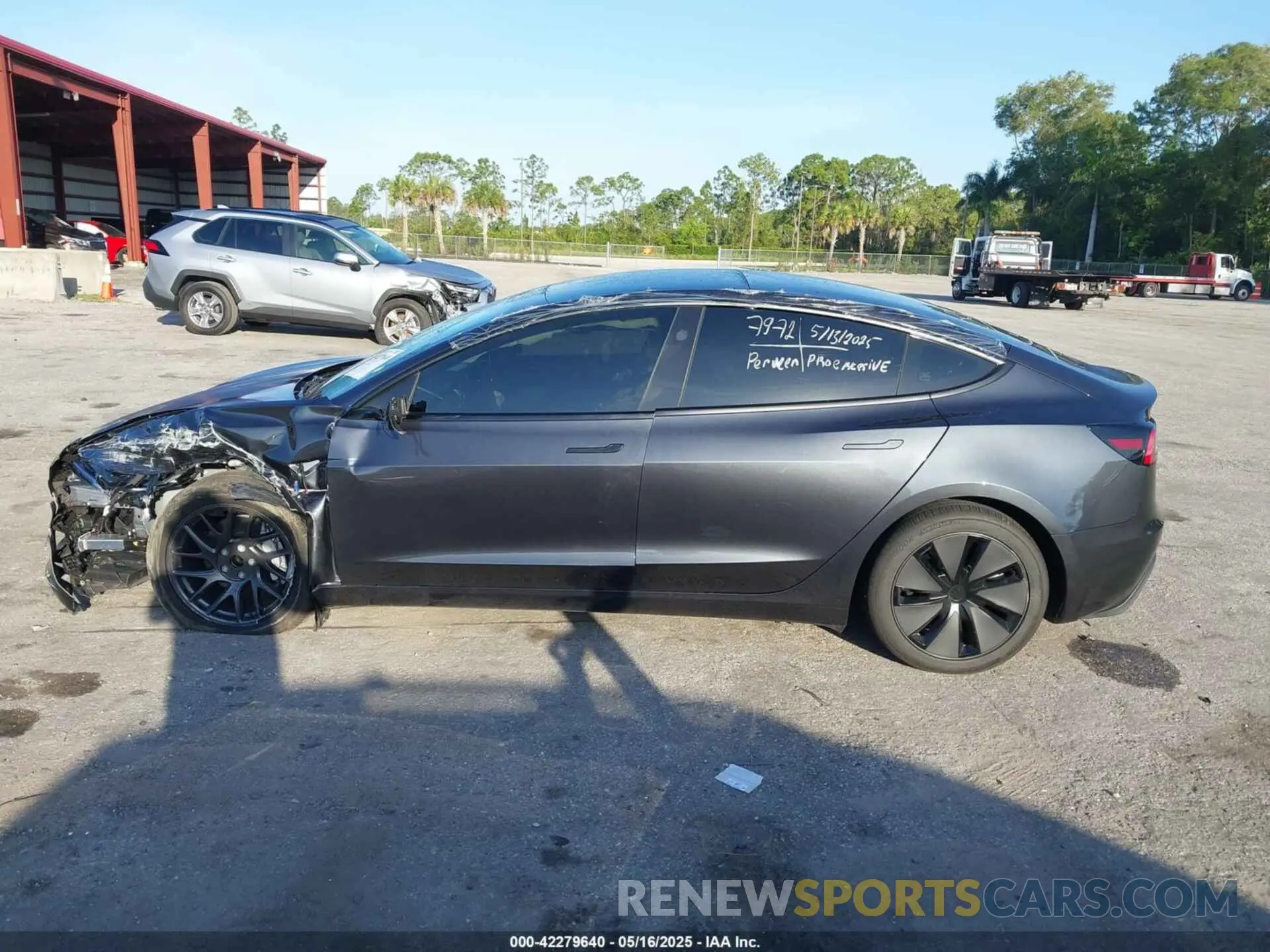 14 fotografías del automóvil dañado 5YJ3E1EA6SF888134 TESLA MODEL 3 2025