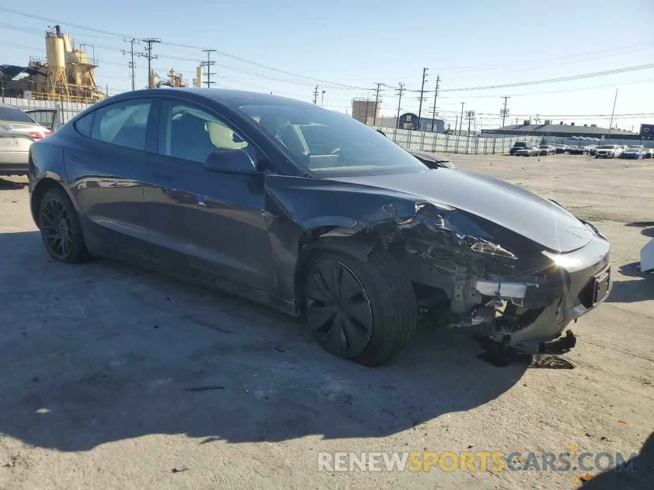 4 fotografías del automóvil dañado 5YJ3E1EA6SF895973 TESLA MODEL 3 2025