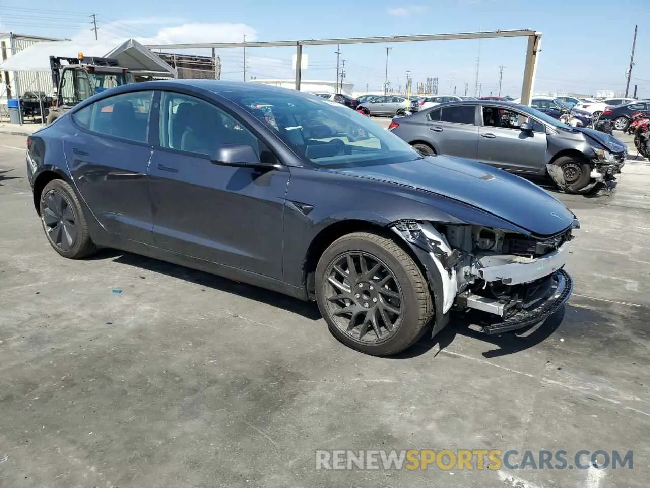 4 fotografías del automóvil dañado 5YJ3E1EA6SF908074 TESLA MODEL 3 2025