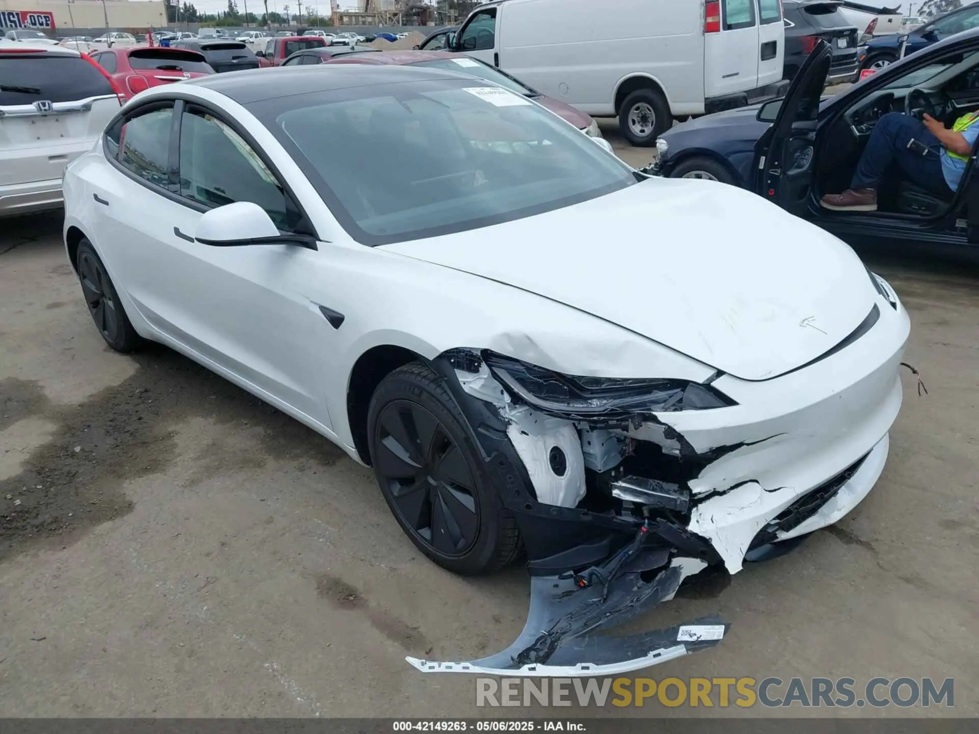 1 fotografías del automóvil dañado 5YJ3E1EA6SF988976 TESLA MODEL 3 2025