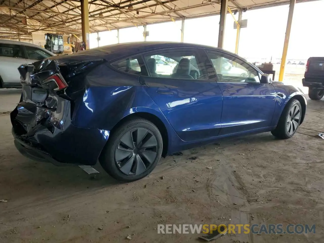 3 fotografías del automóvil dañado 5YJ3E1EA7SF880270 TESLA MODEL 3 2025