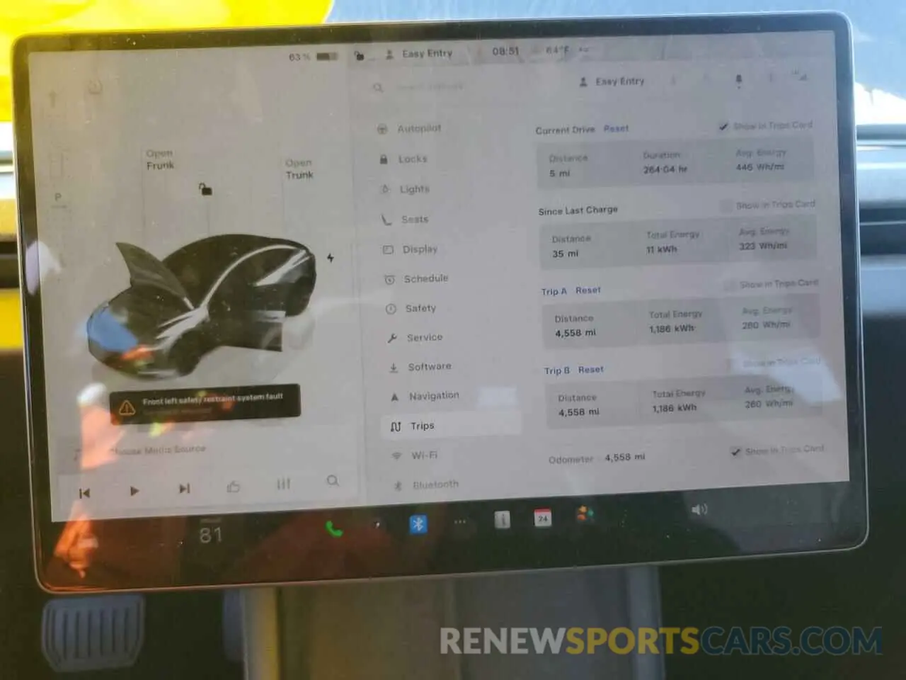 9 fotografías del automóvil dañado 5YJ3E1EA7SF890930 TESLA MODEL 3 2025