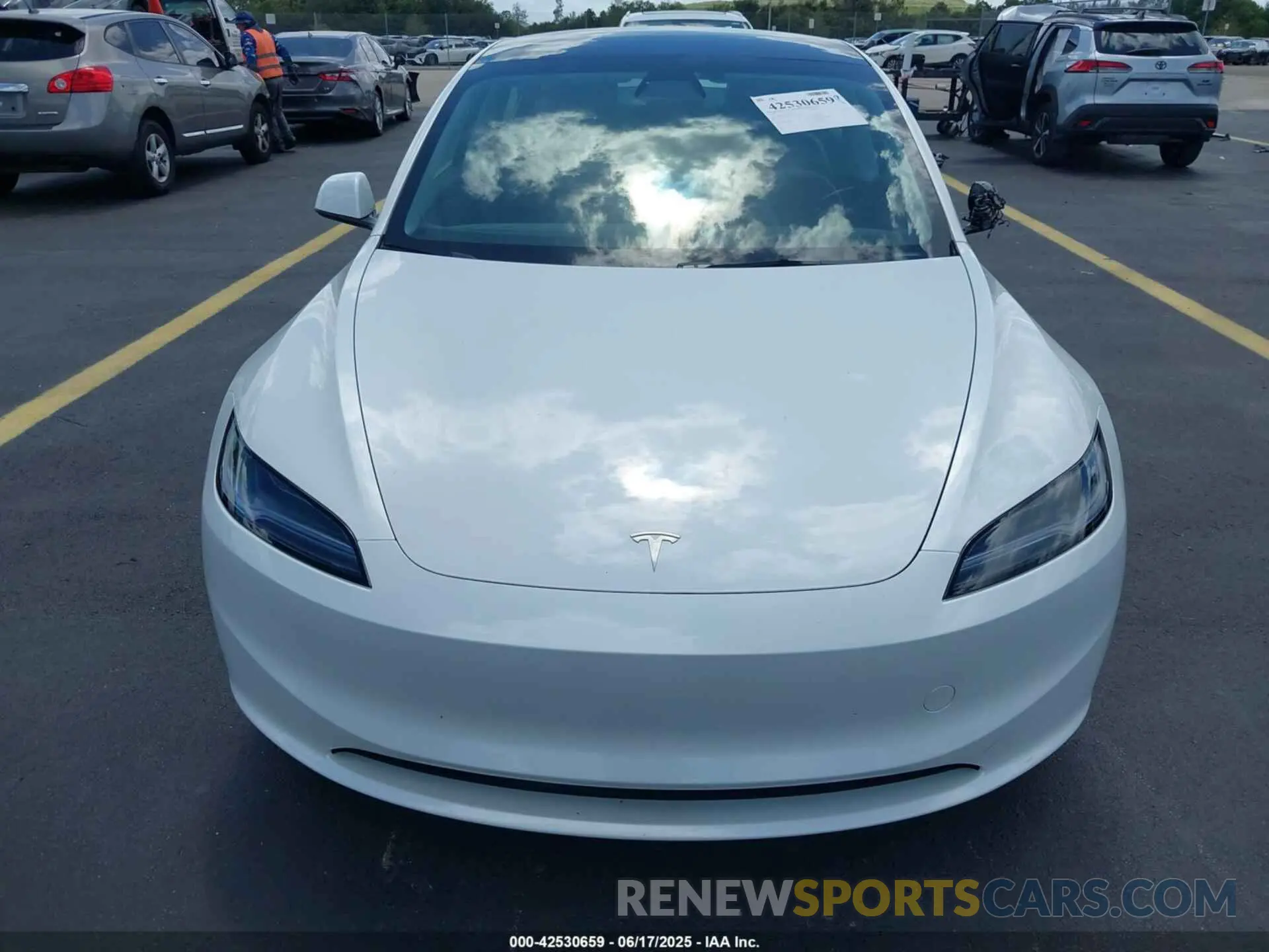 12 fotografías del automóvil dañado 5YJ3E1EA7SF897151 TESLA MODEL 3 2025