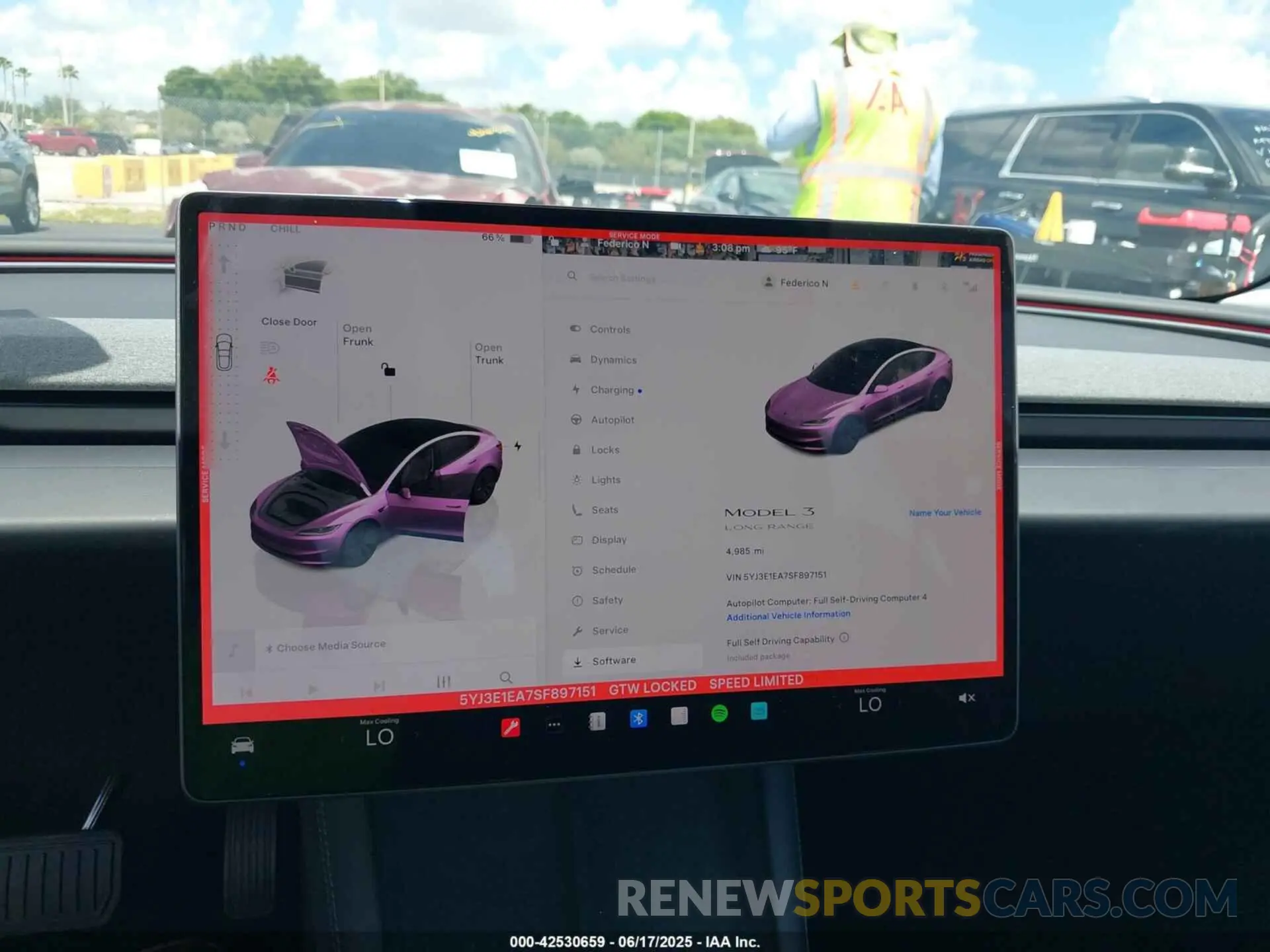 18 fotografías del automóvil dañado 5YJ3E1EA7SF897151 TESLA MODEL 3 2025