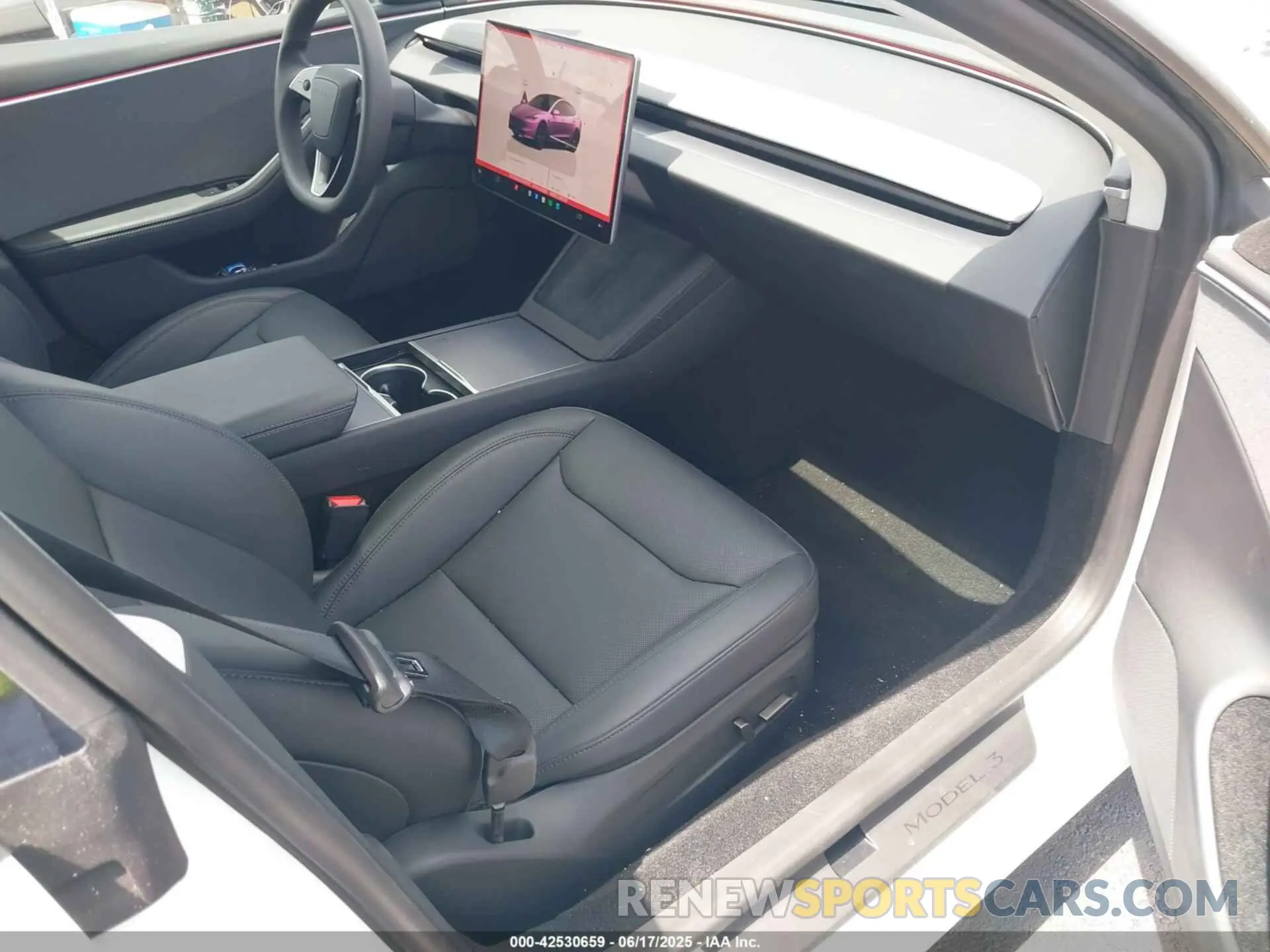 5 fotografías del automóvil dañado 5YJ3E1EA7SF897151 TESLA MODEL 3 2025