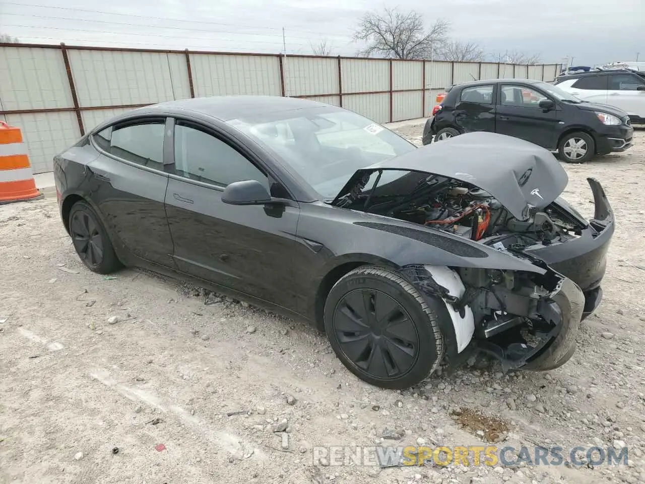 4 fotografías del automóvil dañado 5YJ3E1EA7SF908617 TESLA MODEL 3 2025