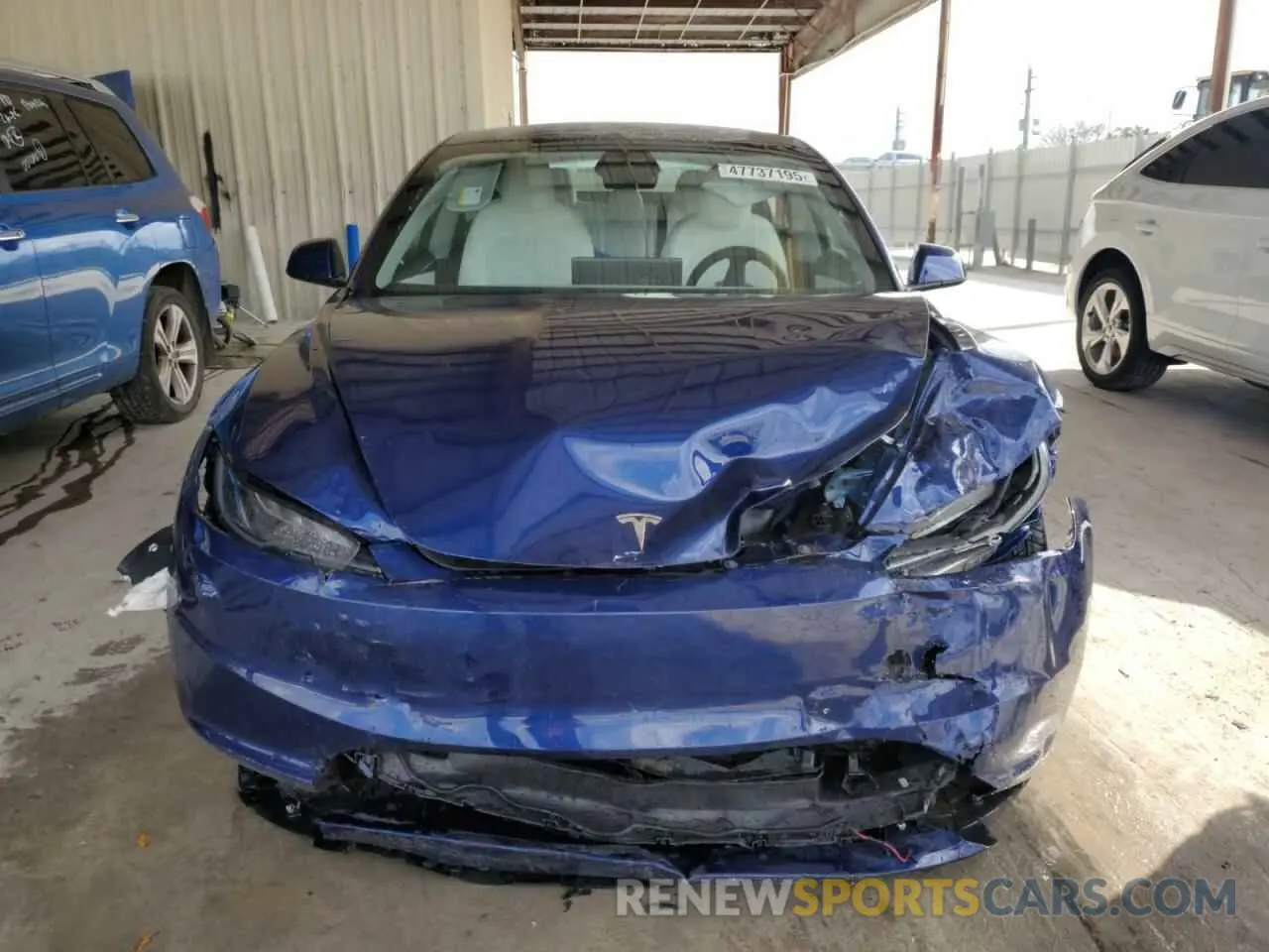 5 fotografías del automóvil dañado 5YJ3E1EA8SF903698 TESLA MODEL 3 2025