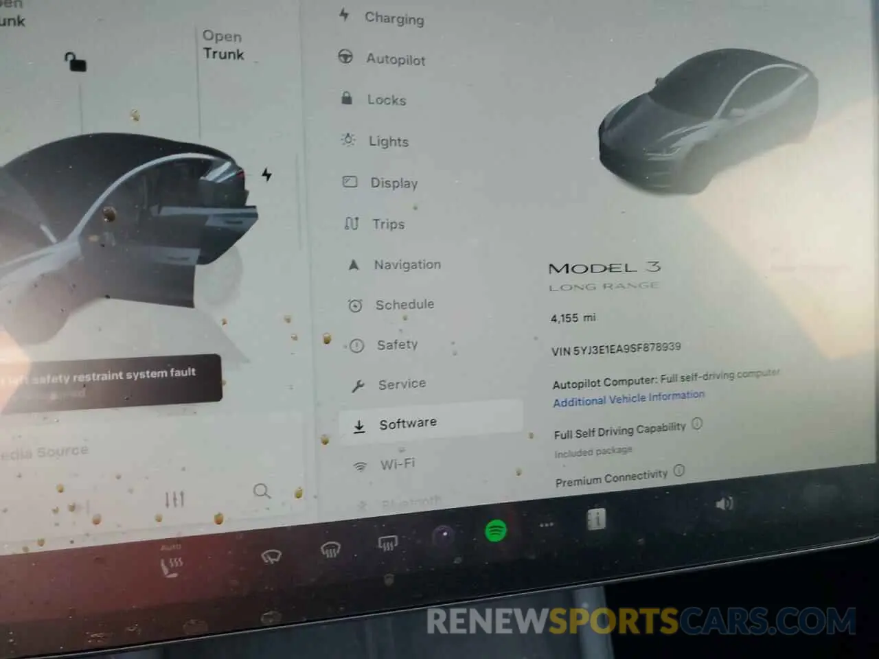 9 fotografías del automóvil dañado 5YJ3E1EA9SF878939 TESLA MODEL 3 2025