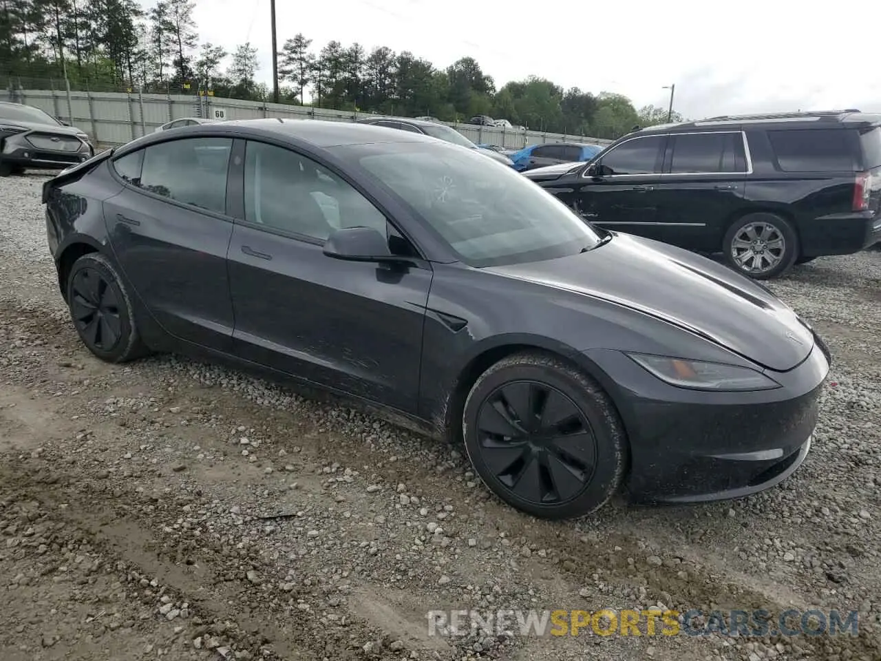 4 fotografías del automóvil dañado 5YJ3E1EA9SF882117 TESLA MODEL 3 2025