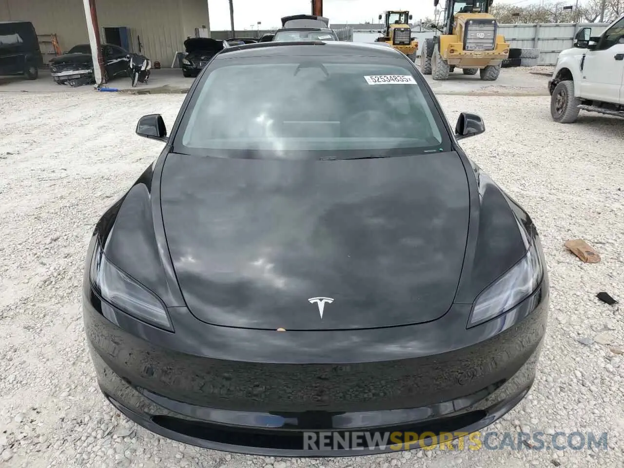 5 fotografías del automóvil dañado 5YJ3E1EA9SF904844 TESLA MODEL 3 2025
