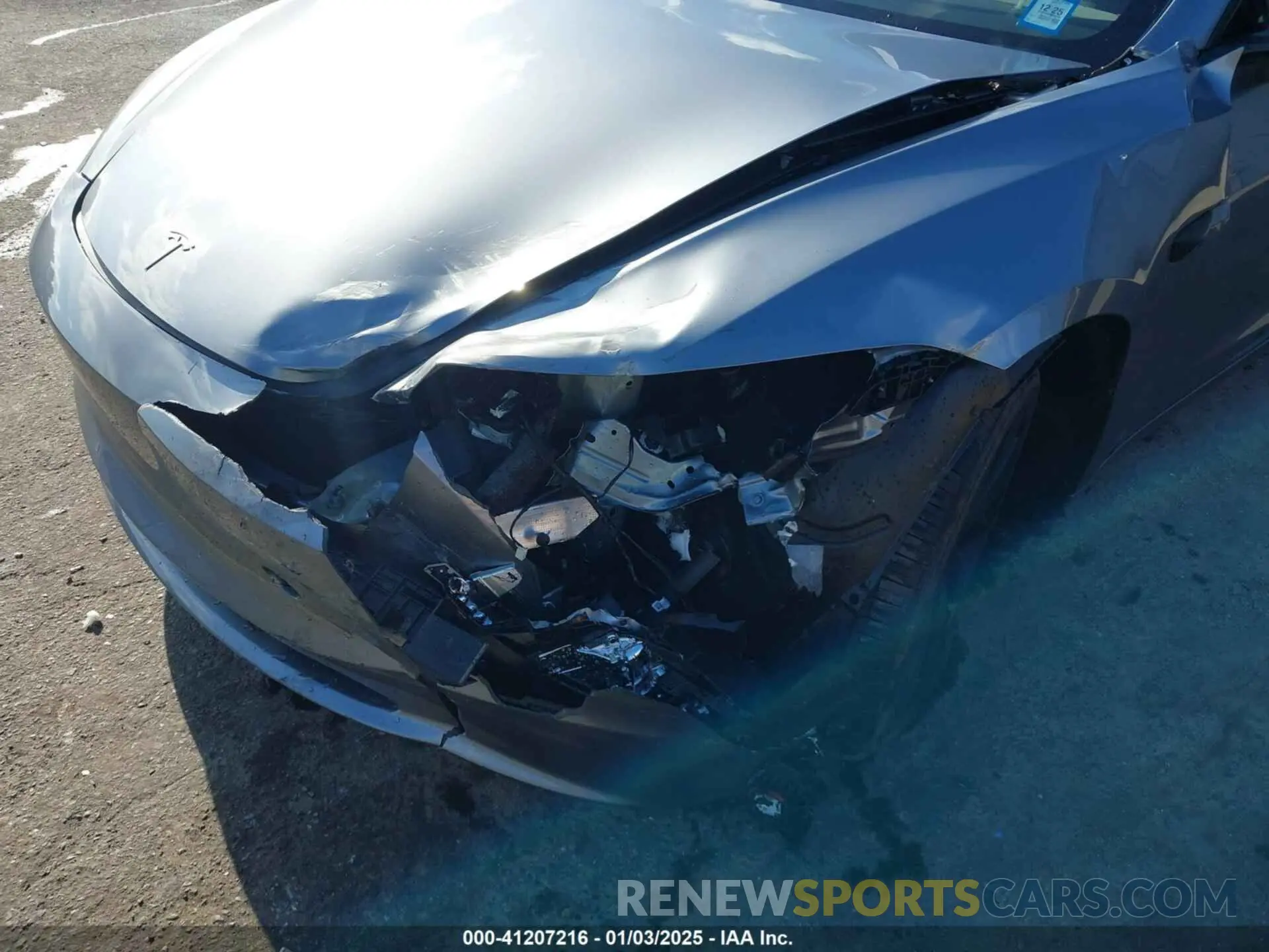 6 fotografías del automóvil dañado 5YJ3E1EAXSF904139 TESLA MODEL 3 2025
