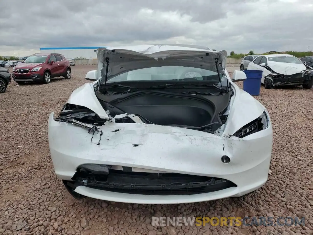 5 fotografías del automóvil dañado 5YJ3E1EAXSF923564 TESLA MODEL 3 2025