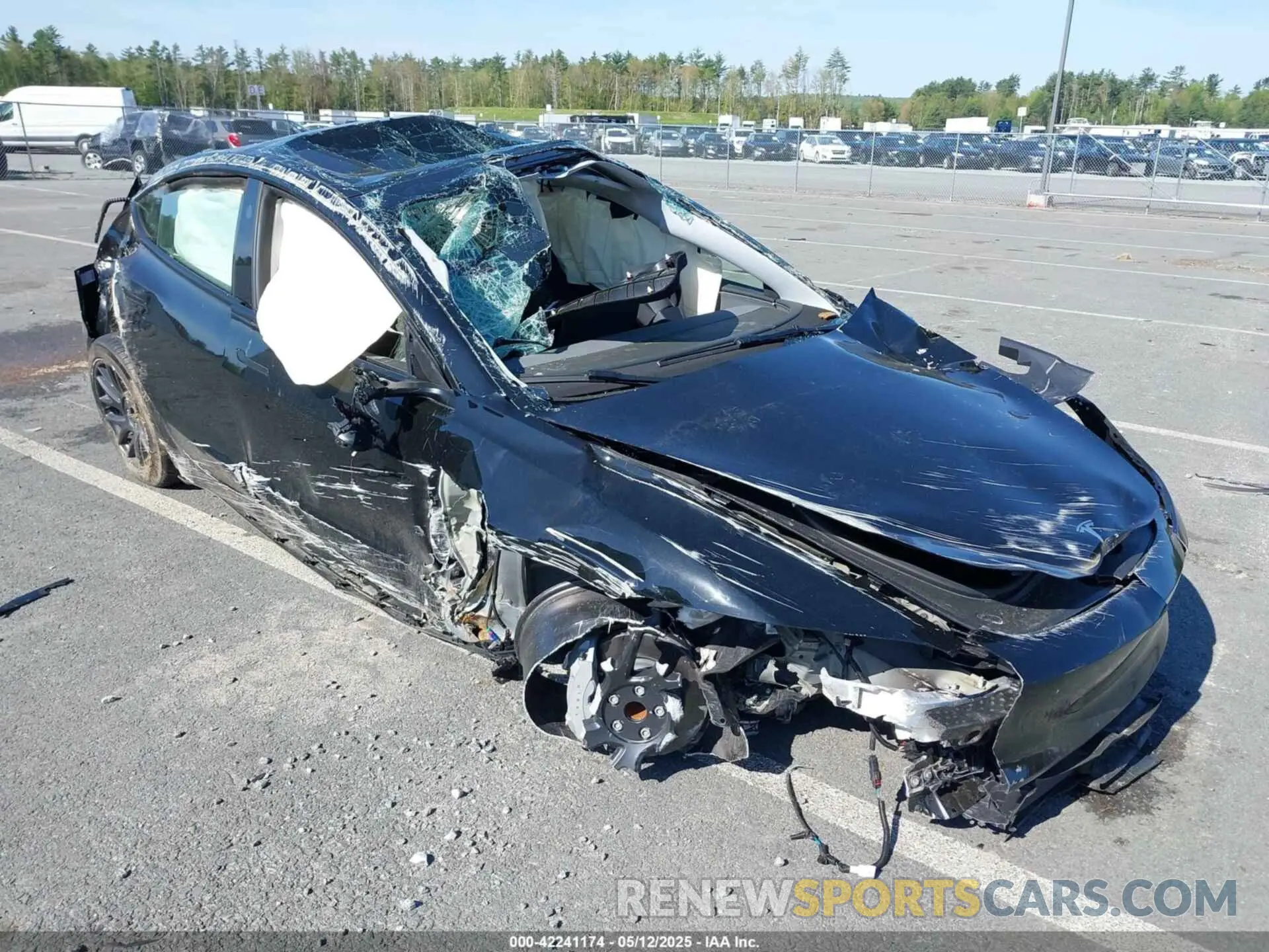 6 fotografías del automóvil dañado 5YJ3E1EAXSF927128 TESLA MODEL 3 2025