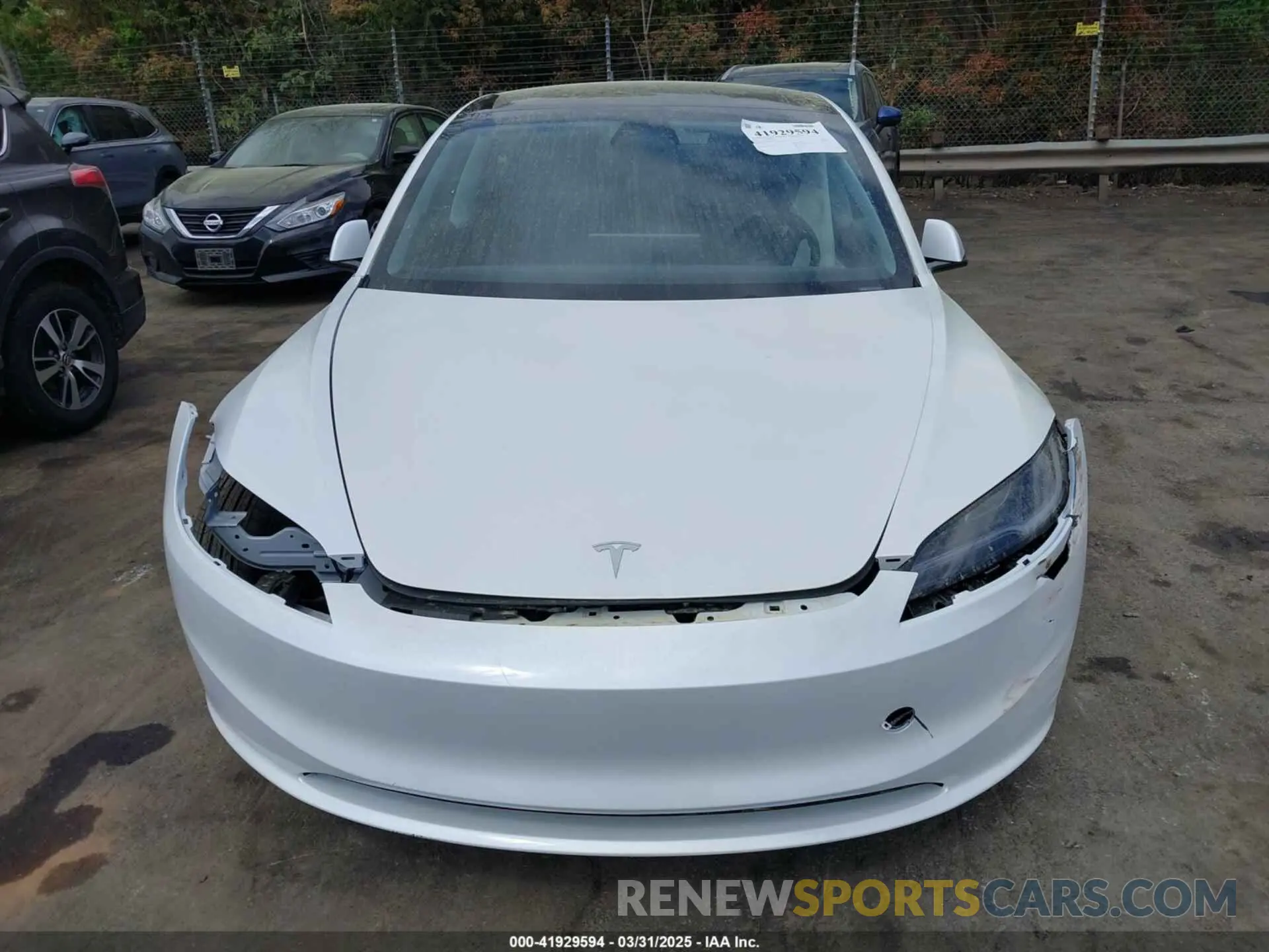 12 fotografías del automóvil dañado 5YJ3E1EAXSF929042 TESLA MODEL 3 2025