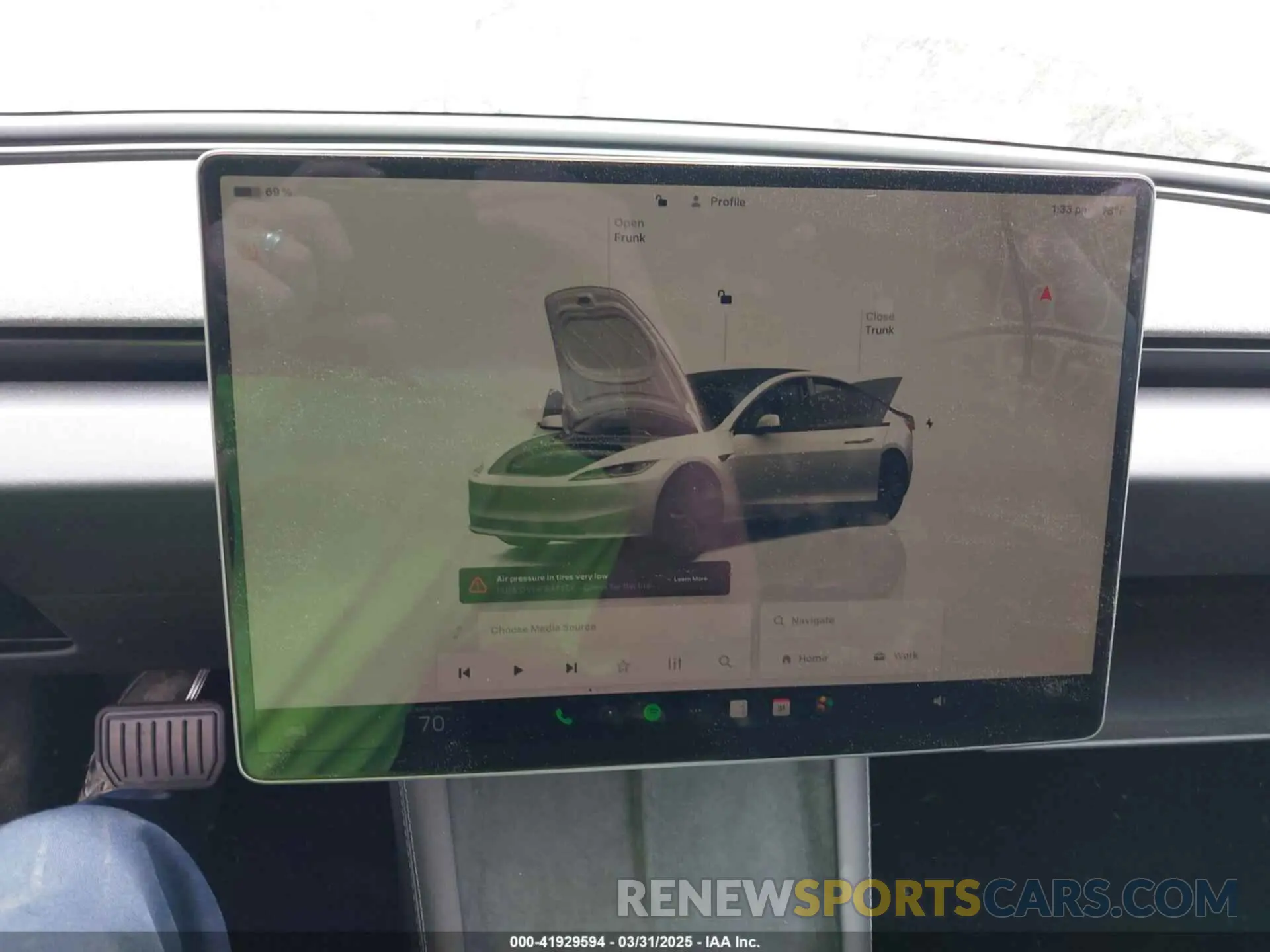 18 fotografías del automóvil dañado 5YJ3E1EAXSF929042 TESLA MODEL 3 2025