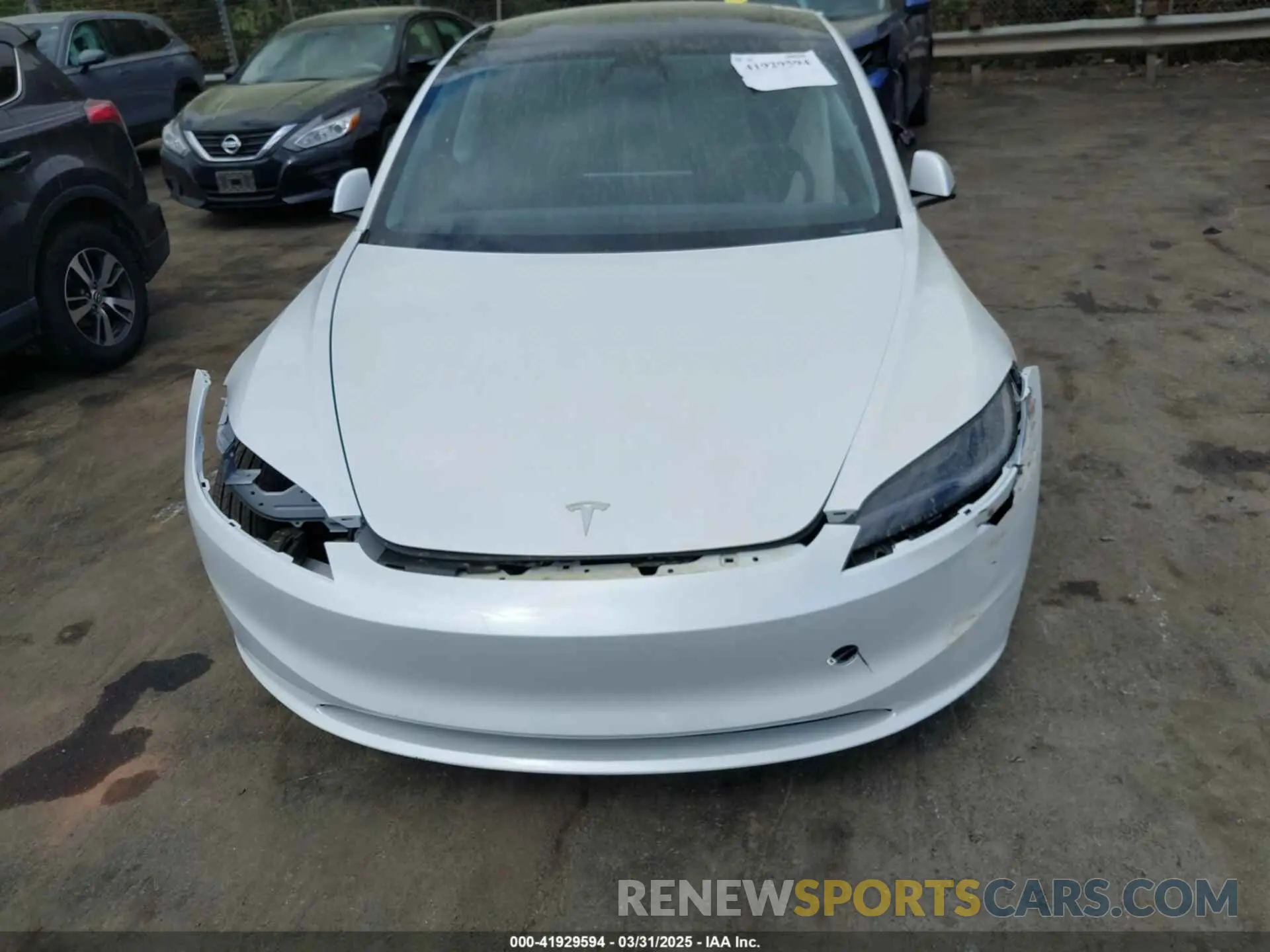 6 fotografías del automóvil dañado 5YJ3E1EAXSF929042 TESLA MODEL 3 2025