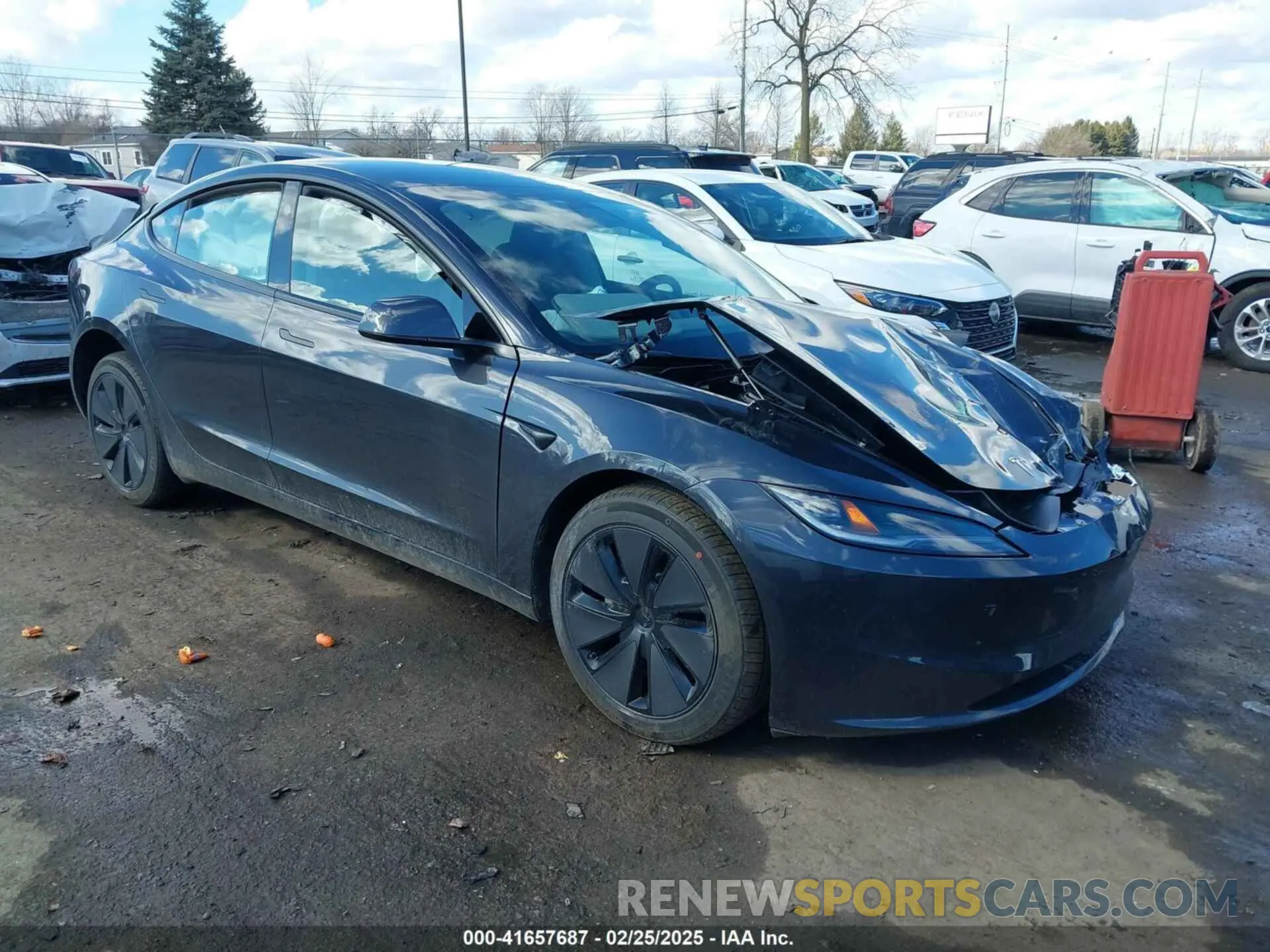 1 fotografías del automóvil dañado 5YJ3E1EAXSF932832 TESLA MODEL 3 2025