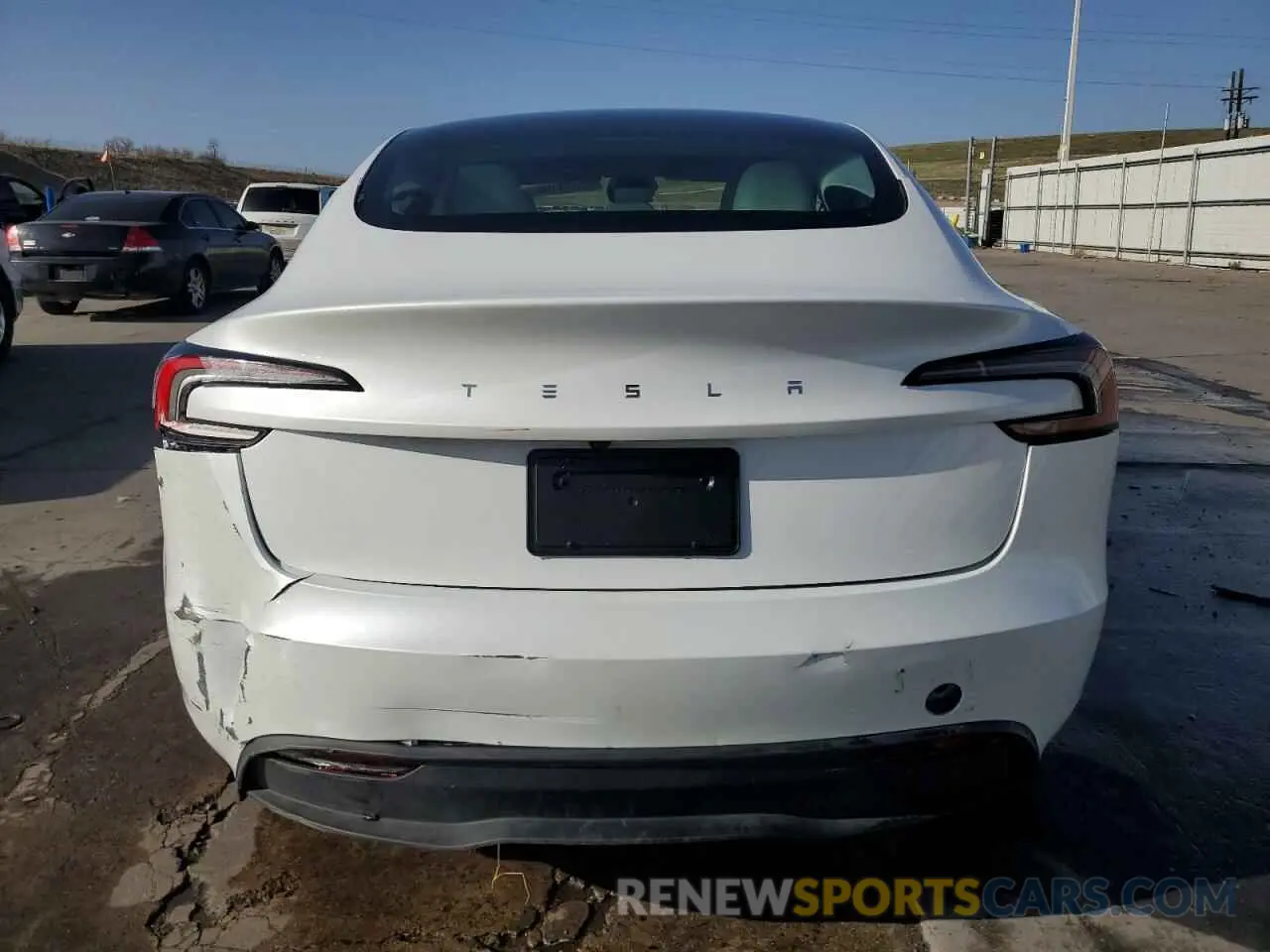 6 fotografías del automóvil dañado 5YJ3E1EAXSF935004 TESLA MODEL 3 2025