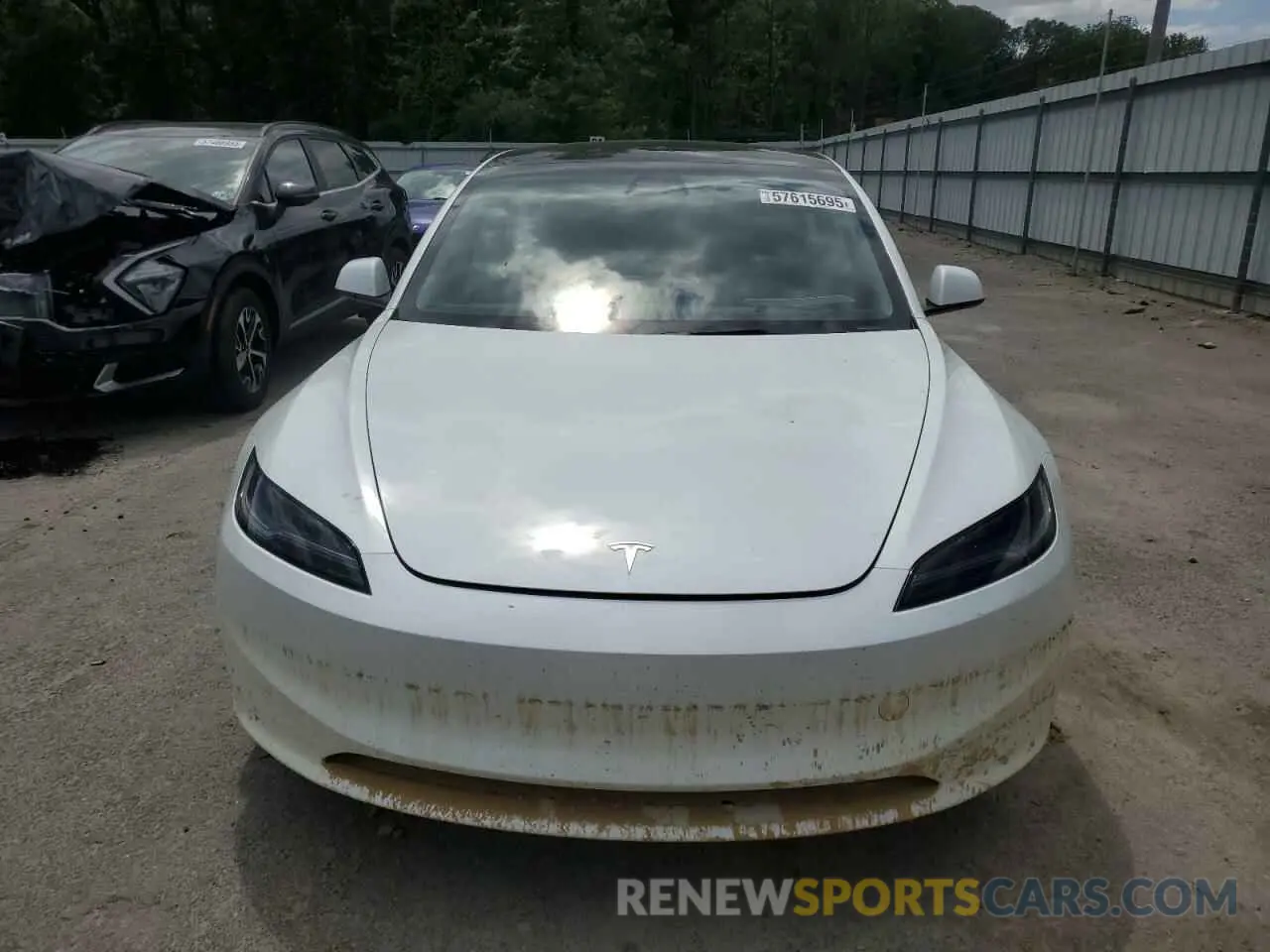 5 fotografías del automóvil dañado 5YJ3E1EAXSF971341 TESLA MODEL 3 2025