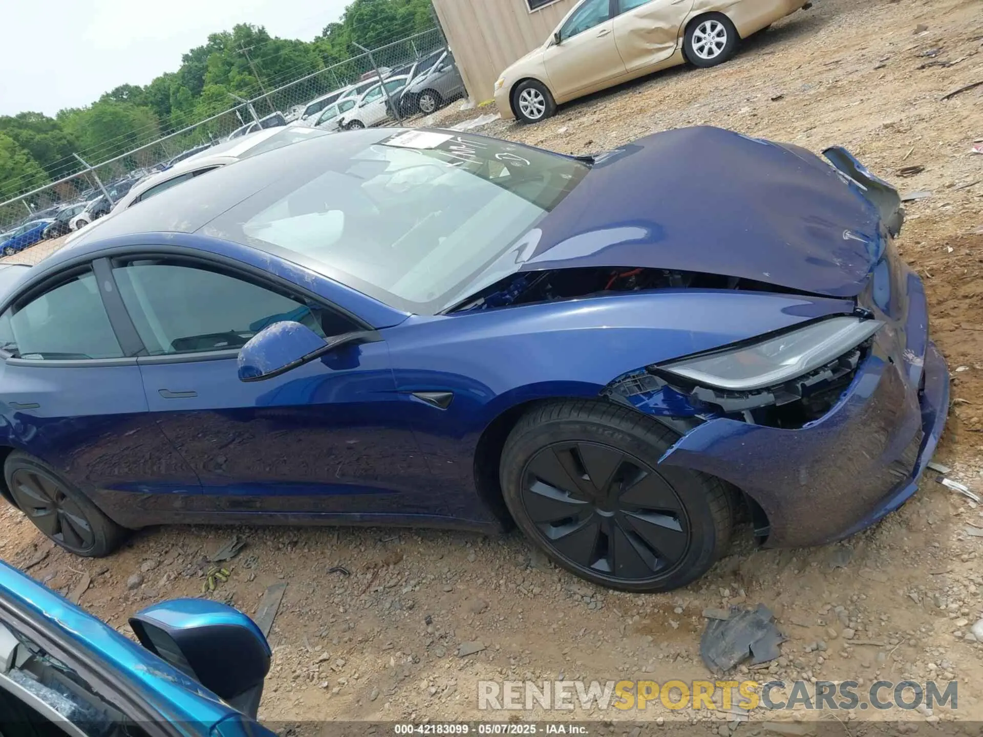 12 fotografías del automóvil dañado 5YJ3E1EAXSF976457 TESLA MODEL 3 2025