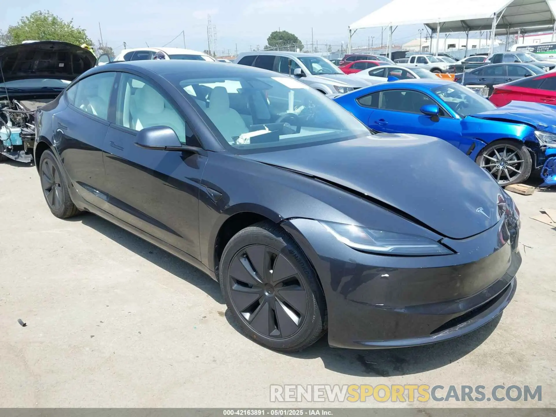 1 fotografías del automóvil dañado 5YJ3E1EAXSF983053 TESLA MODEL 3 2025