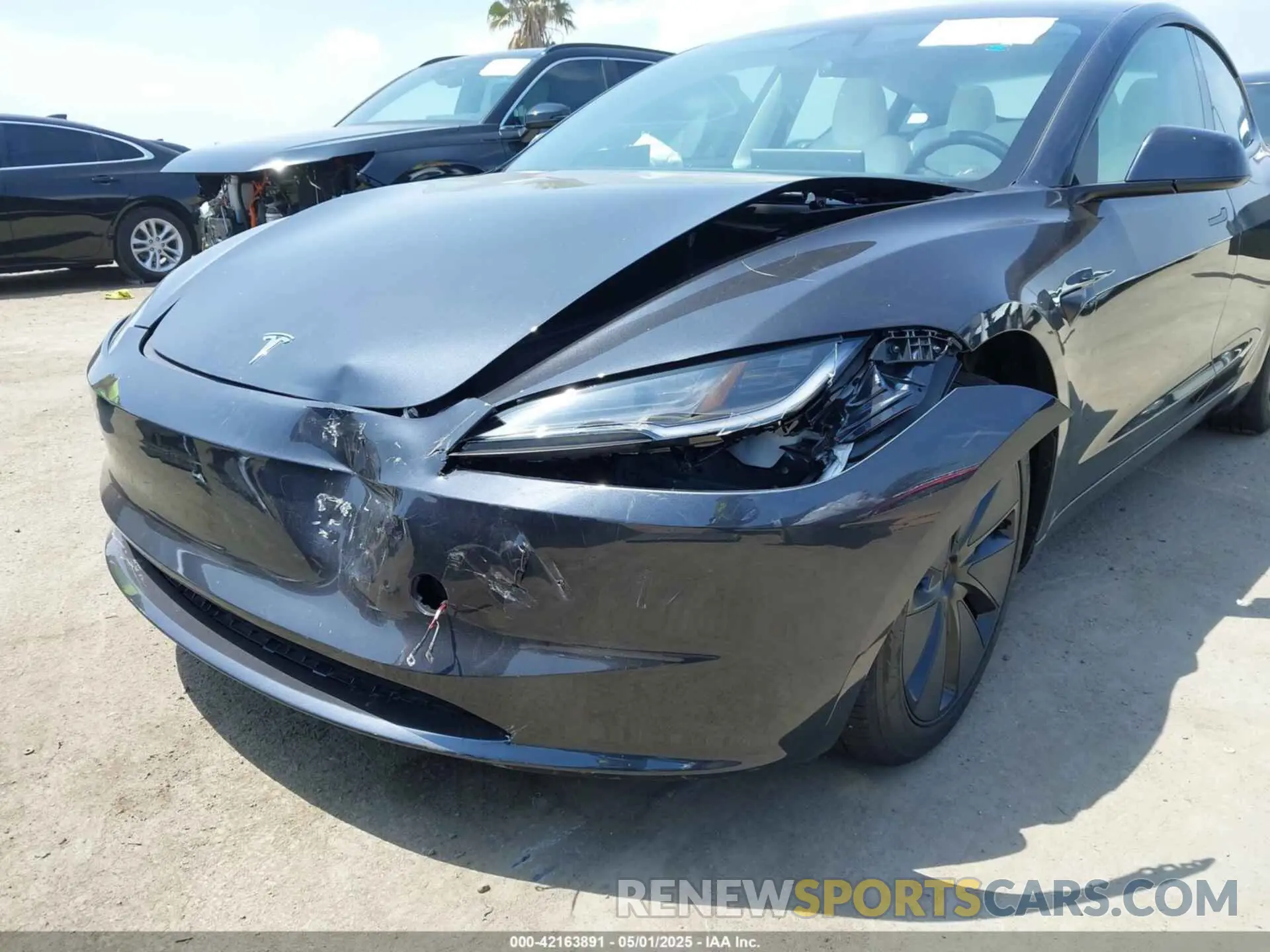 6 fotografías del automóvil dañado 5YJ3E1EAXSF983053 TESLA MODEL 3 2025