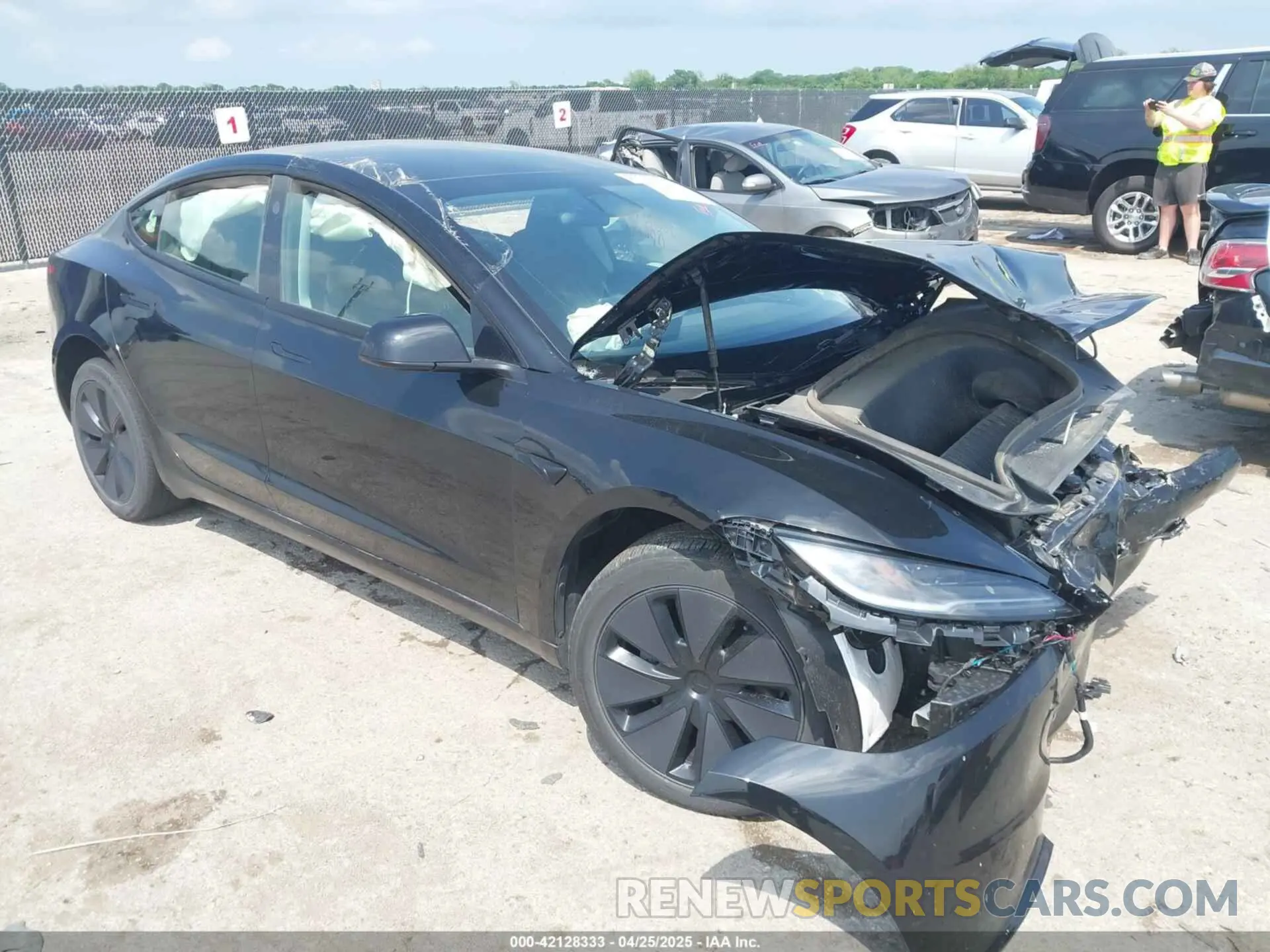 1 fotografías del automóvil dañado 5YJ3E1EB0SF919659 TESLA MODEL 3 2025