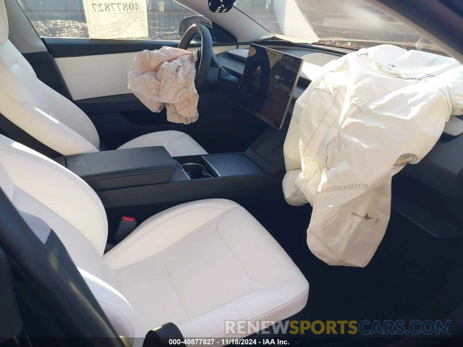 5 fotografías del automóvil dañado 5YJ3E1EB2SF875728 TESLA MODEL 3 2025