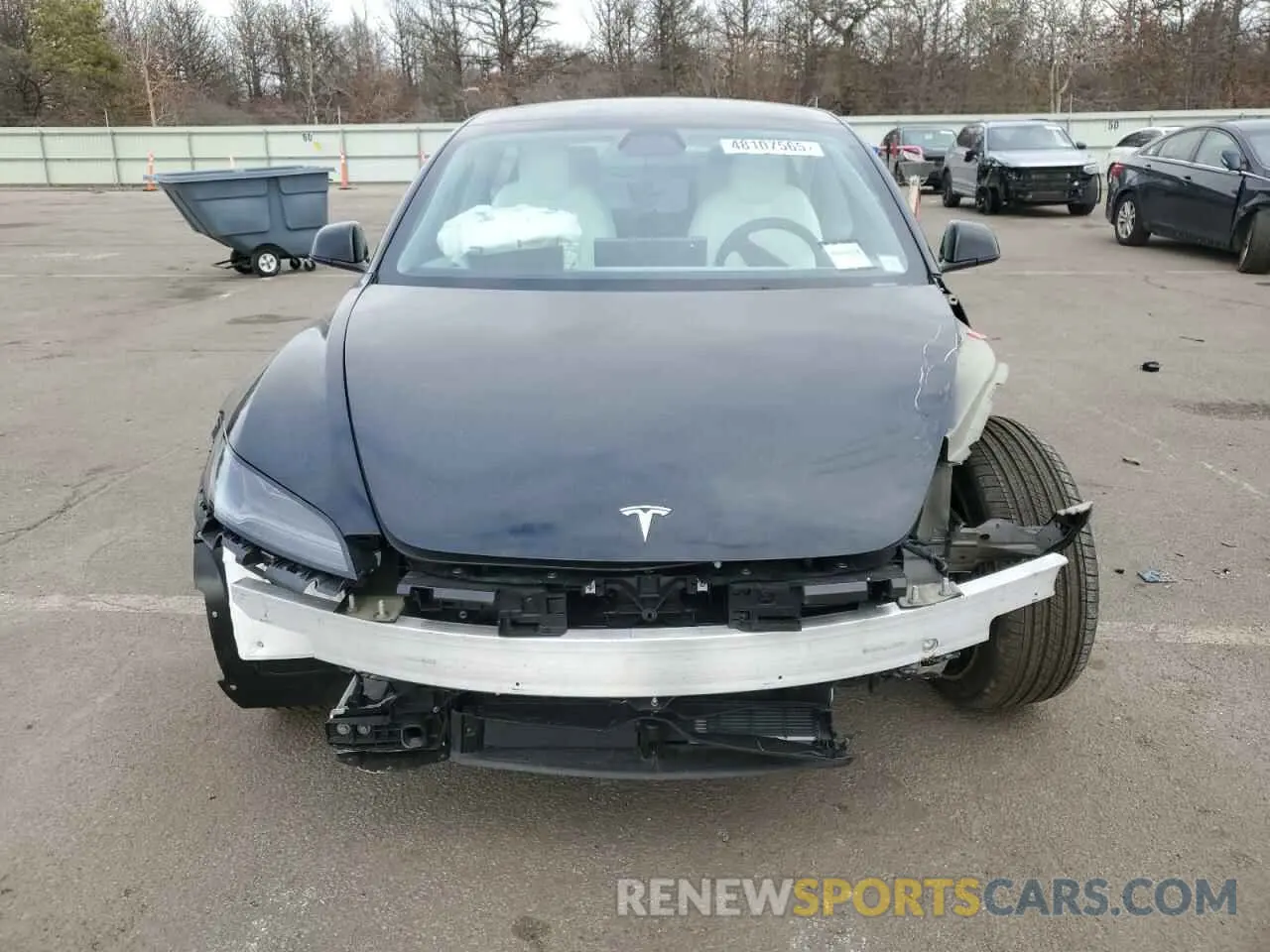5 fotografías del automóvil dañado 5YJ3E1EB2SF923115 TESLA MODEL 3 2025