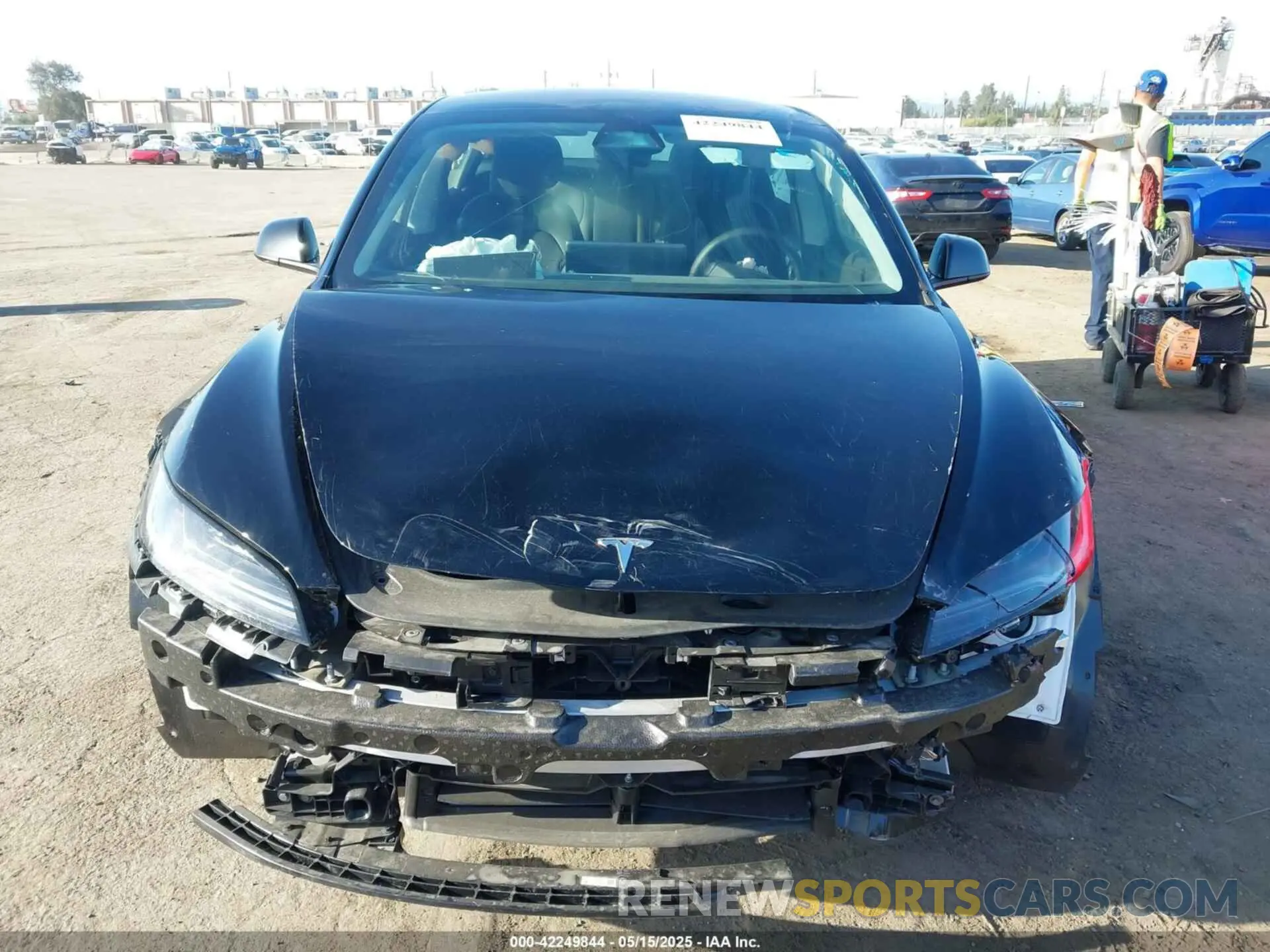 13 fotografías del automóvil dañado 5YJ3E1EB3SF926394 TESLA MODEL 3 2025