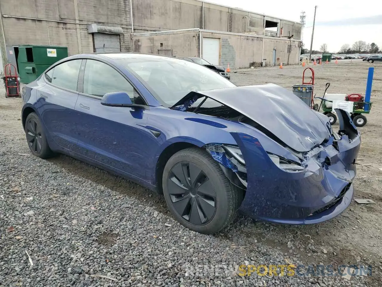 4 fotografías del automóvil dañado 5YJ3E1EB4SF888920 TESLA MODEL 3 2025