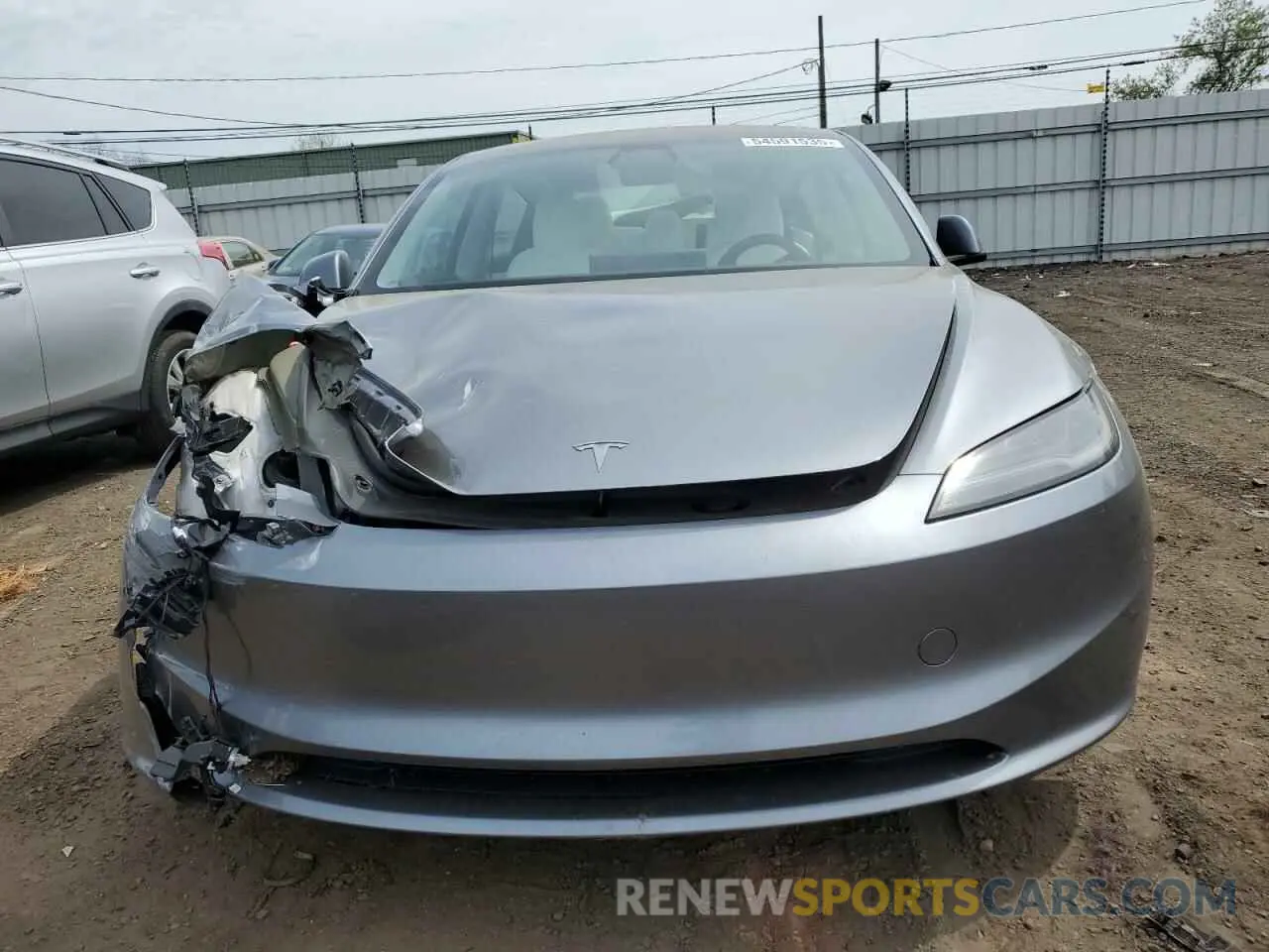 5 fotografías del automóvil dañado 5YJ3E1EB4SF901620 TESLA MODEL 3 2025