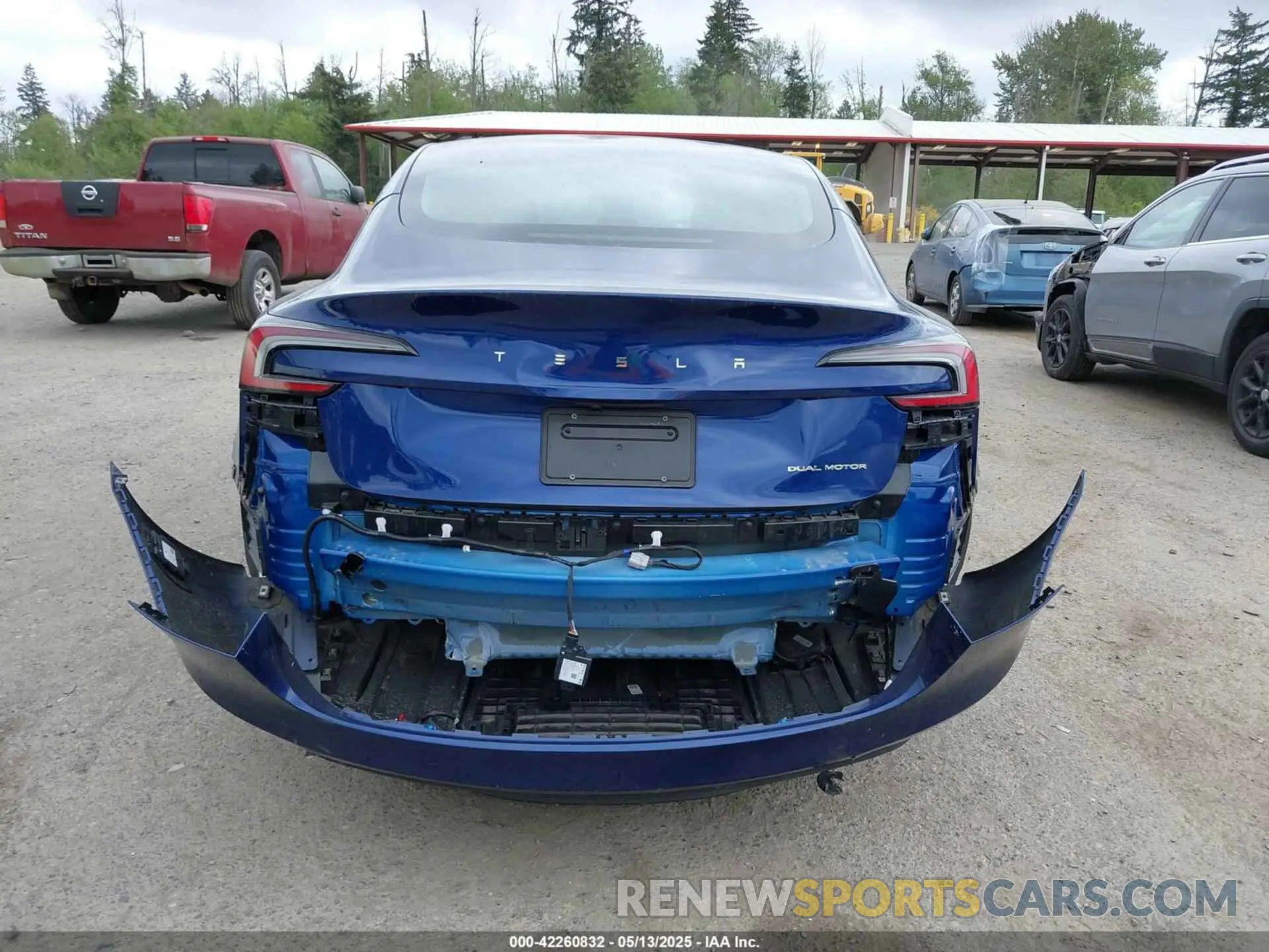6 fotografías del automóvil dañado 5YJ3E1EB4SF928980 TESLA MODEL 3 2025