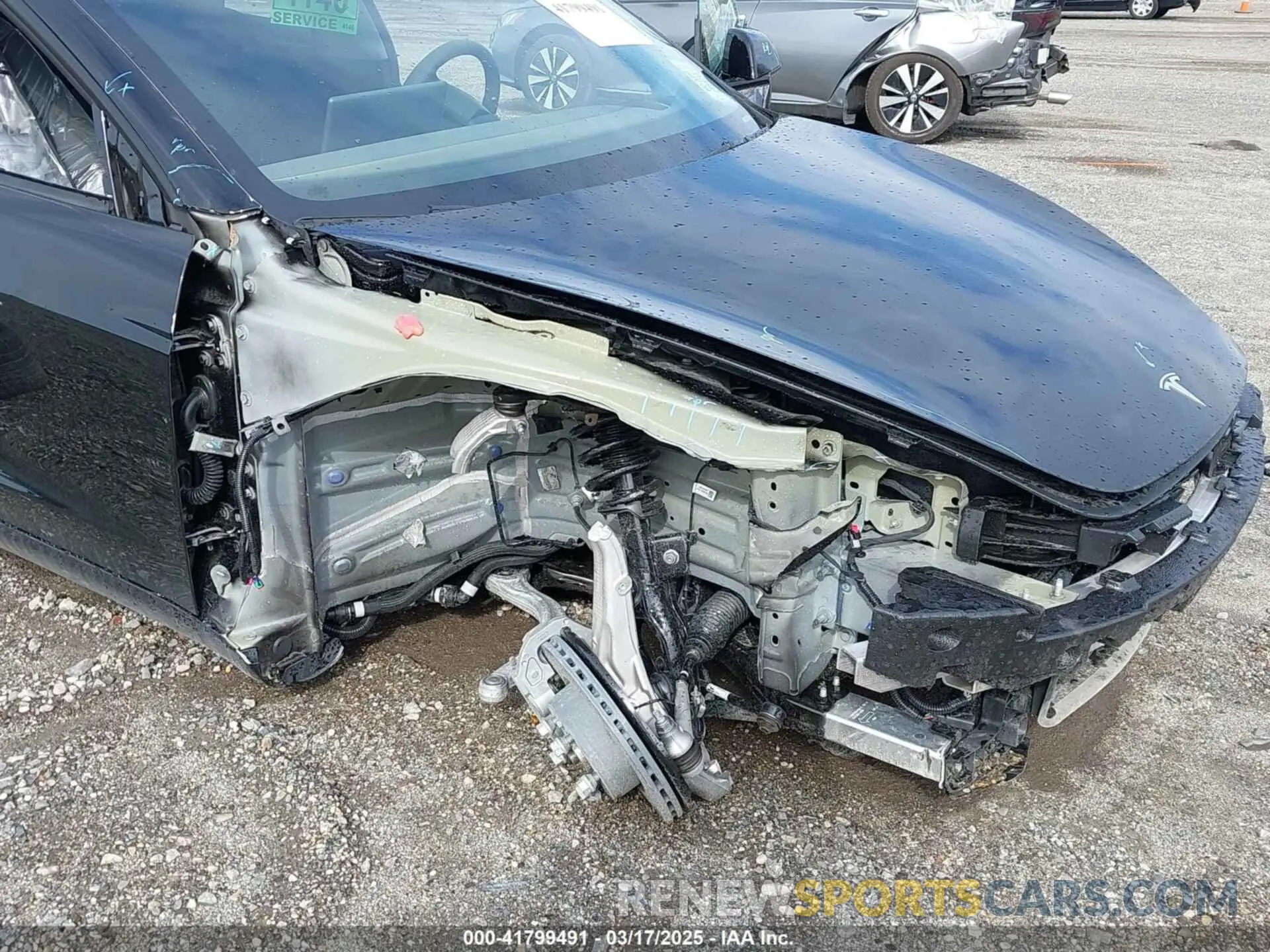 6 fotografías del automóvil dañado 5YJ3E1EB4SF938120 TESLA MODEL 3 2025