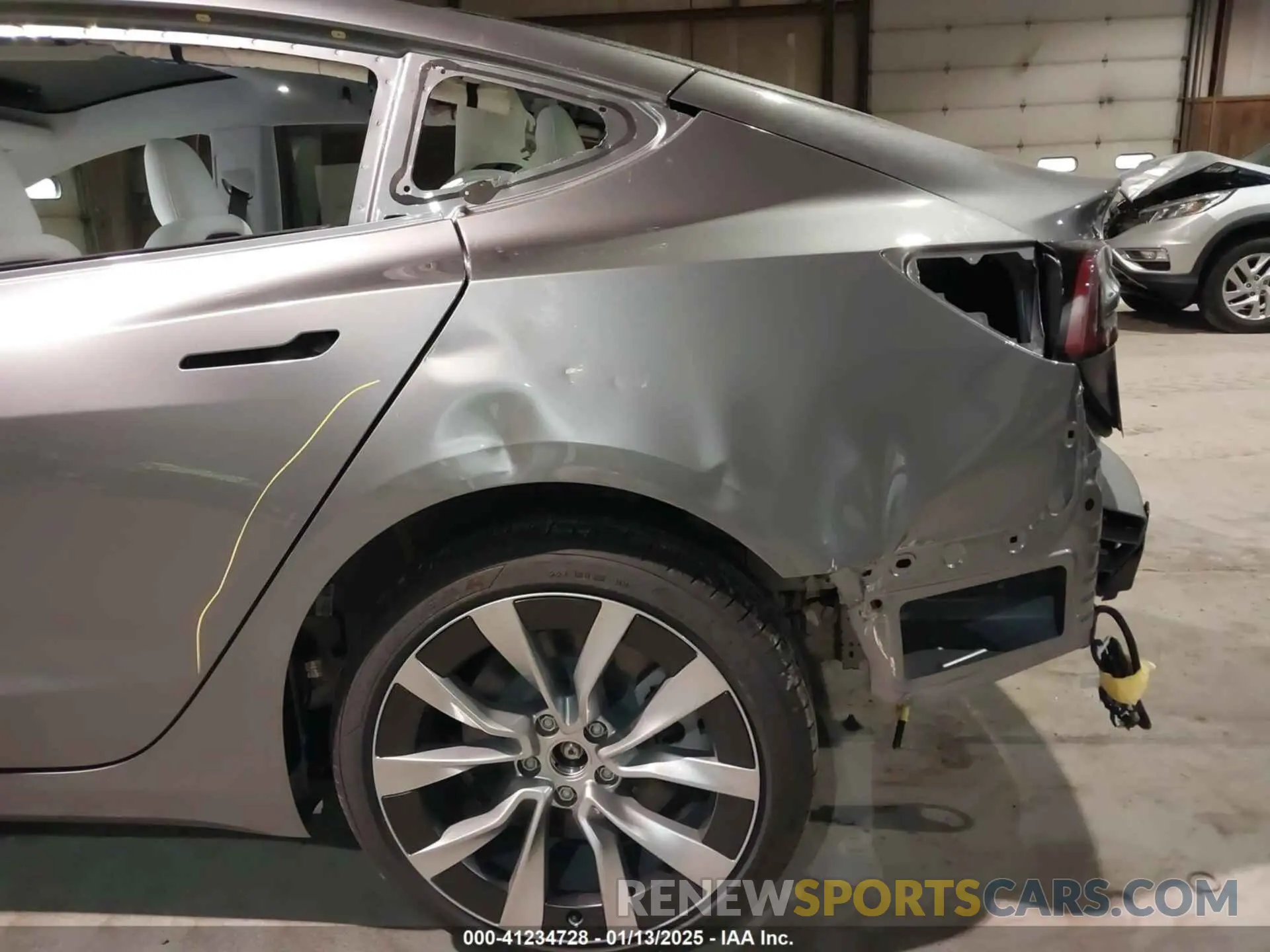 6 fotografías del automóvil dañado 5YJ3E1EB5SF883600 TESLA MODEL 3 2025