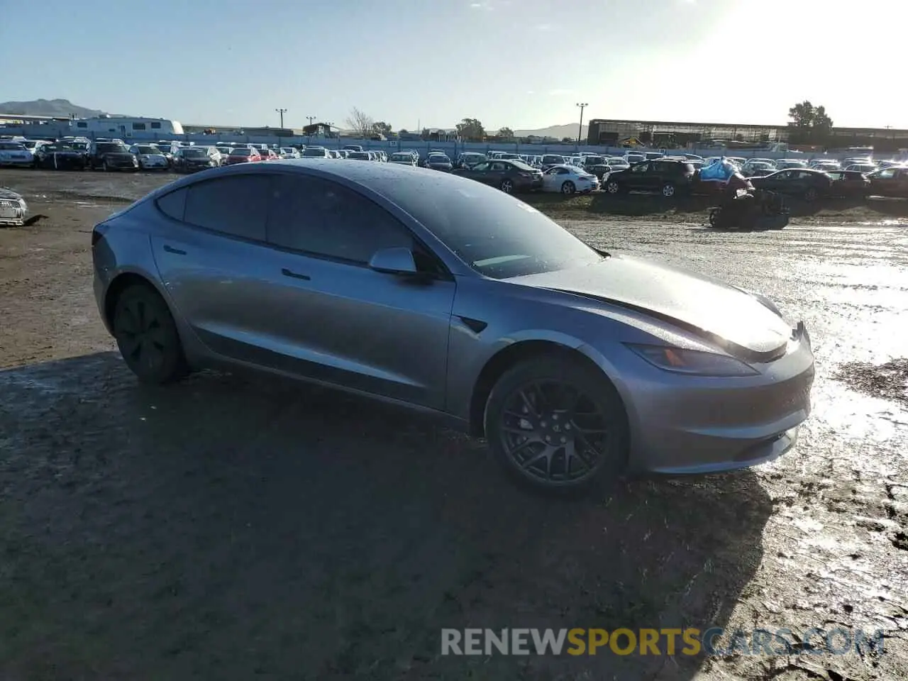 4 fotografías del automóvil dañado 5YJ3E1EB5SF915459 TESLA MODEL 3 2025