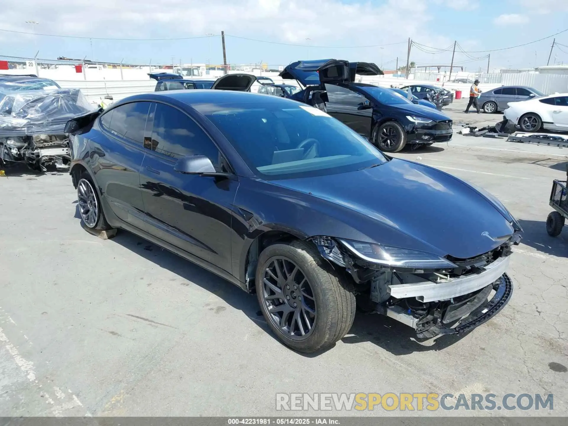 1 fotografías del automóvil dañado 5YJ3E1EB5SF960787 TESLA MODEL 3 2025