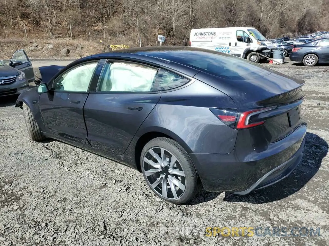 2 fotografías del automóvil dañado 5YJ3E1EB6SF921092 TESLA MODEL 3 2025