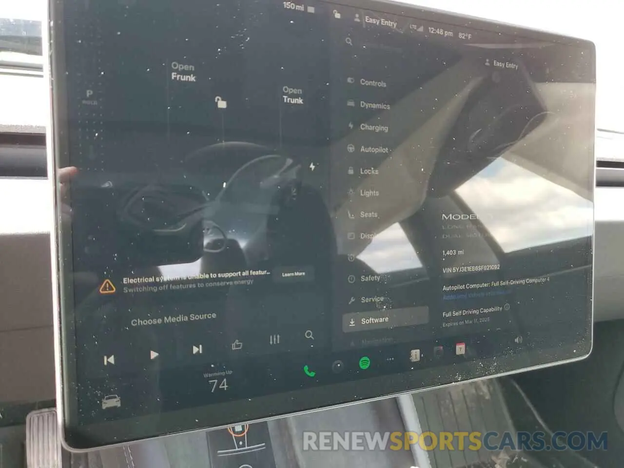 9 fotografías del automóvil dañado 5YJ3E1EB6SF921092 TESLA MODEL 3 2025