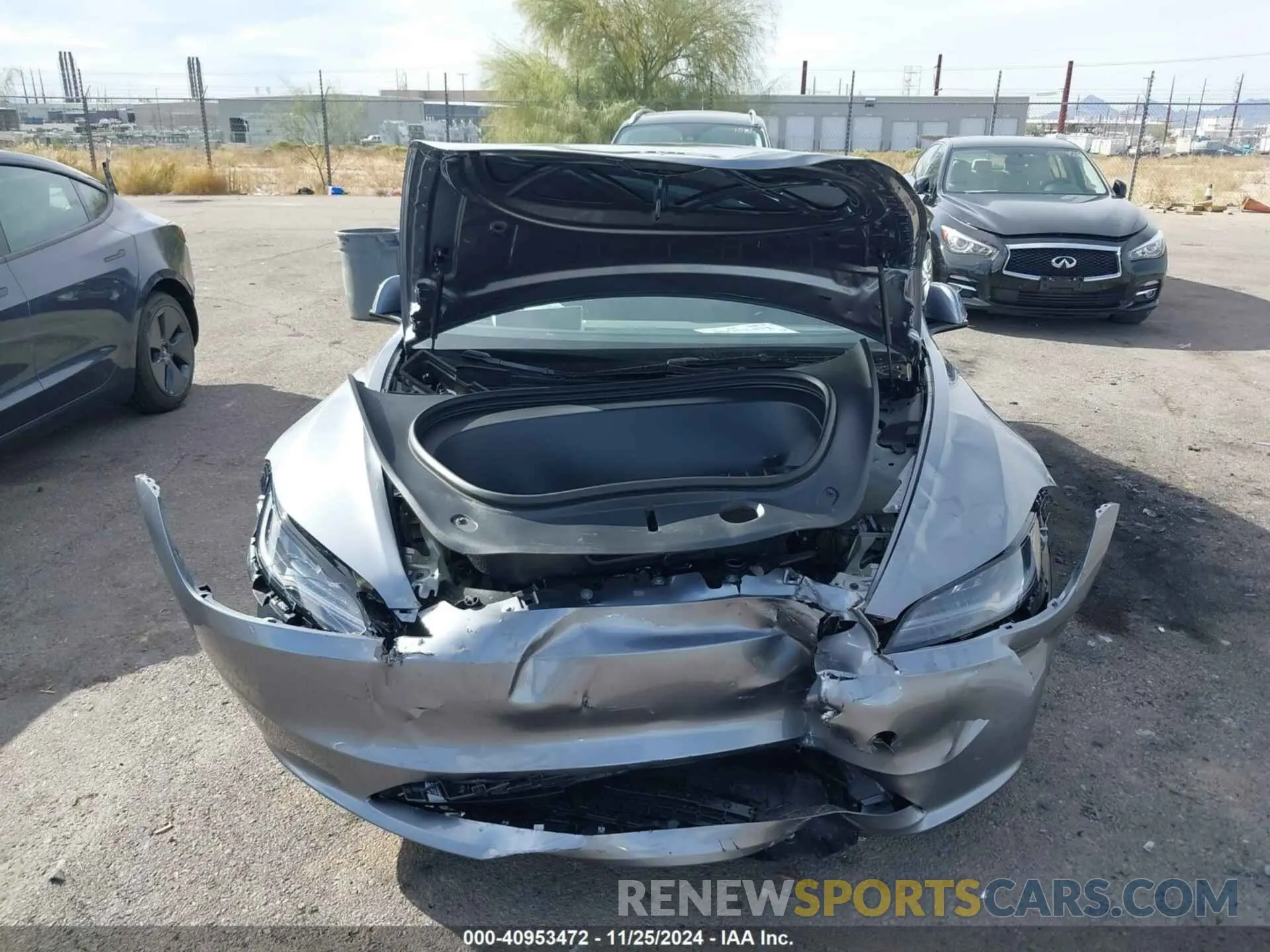 12 fotografías del automóvil dañado 5YJ3E1EB8SF896423 TESLA MODEL 3 2025